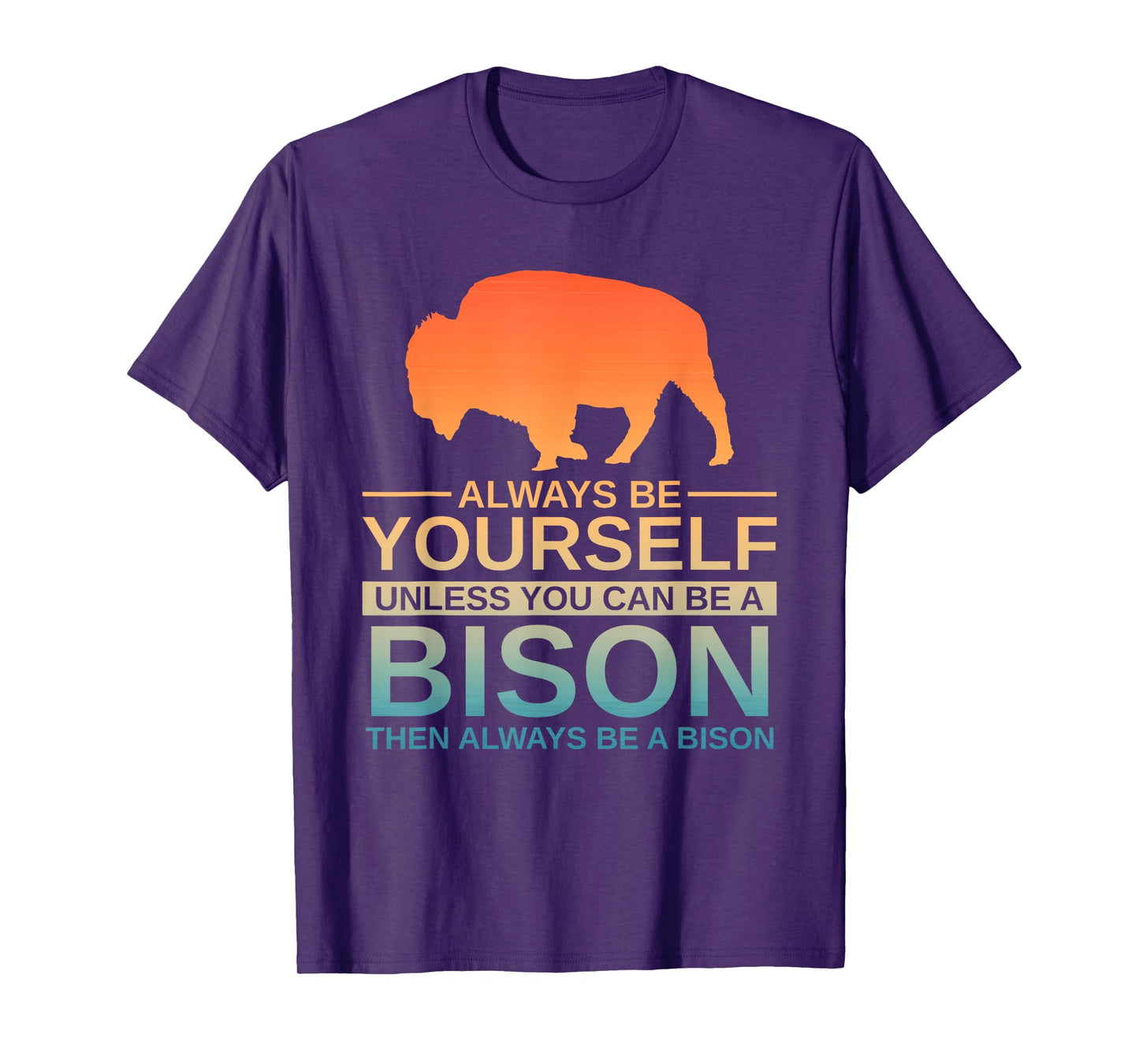 Cool Bison Design For Men Women Buffalo Animal Lovers Bison T-Shirt