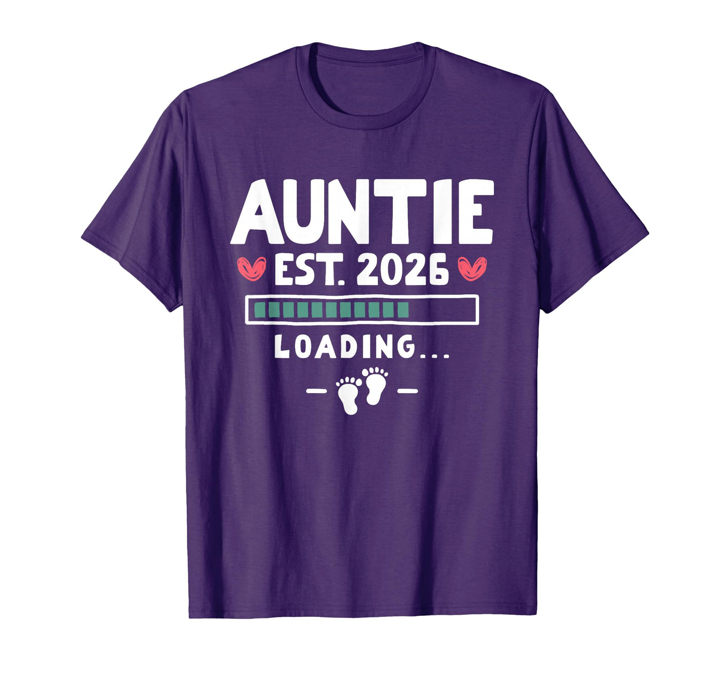 Funny First Time Aunt Baby Announcement - Auntie Est 2026 T-Shirt