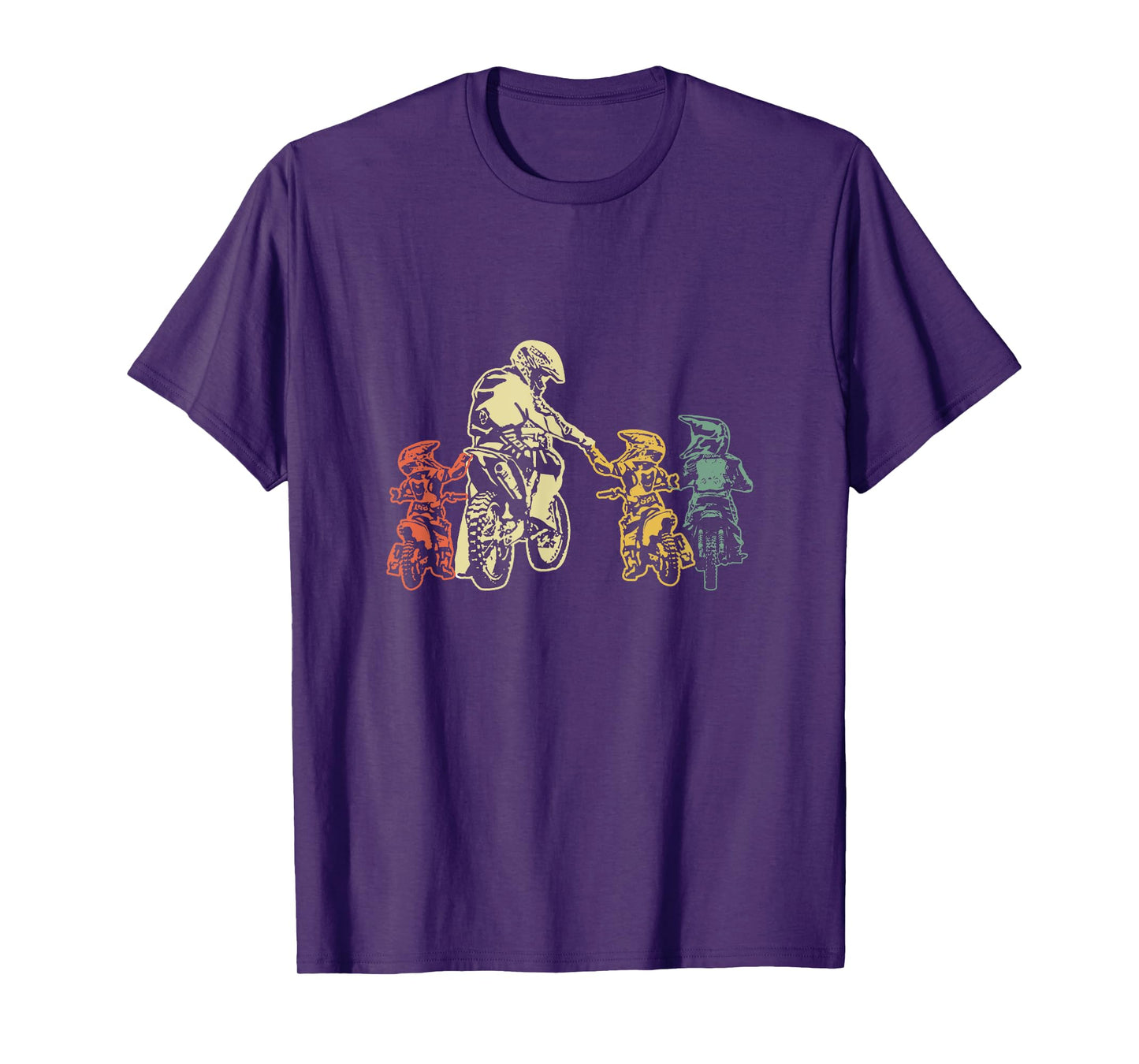 Cool Motocross Dirt Bike Biker Dad & Sons Father's Day T-Shirt