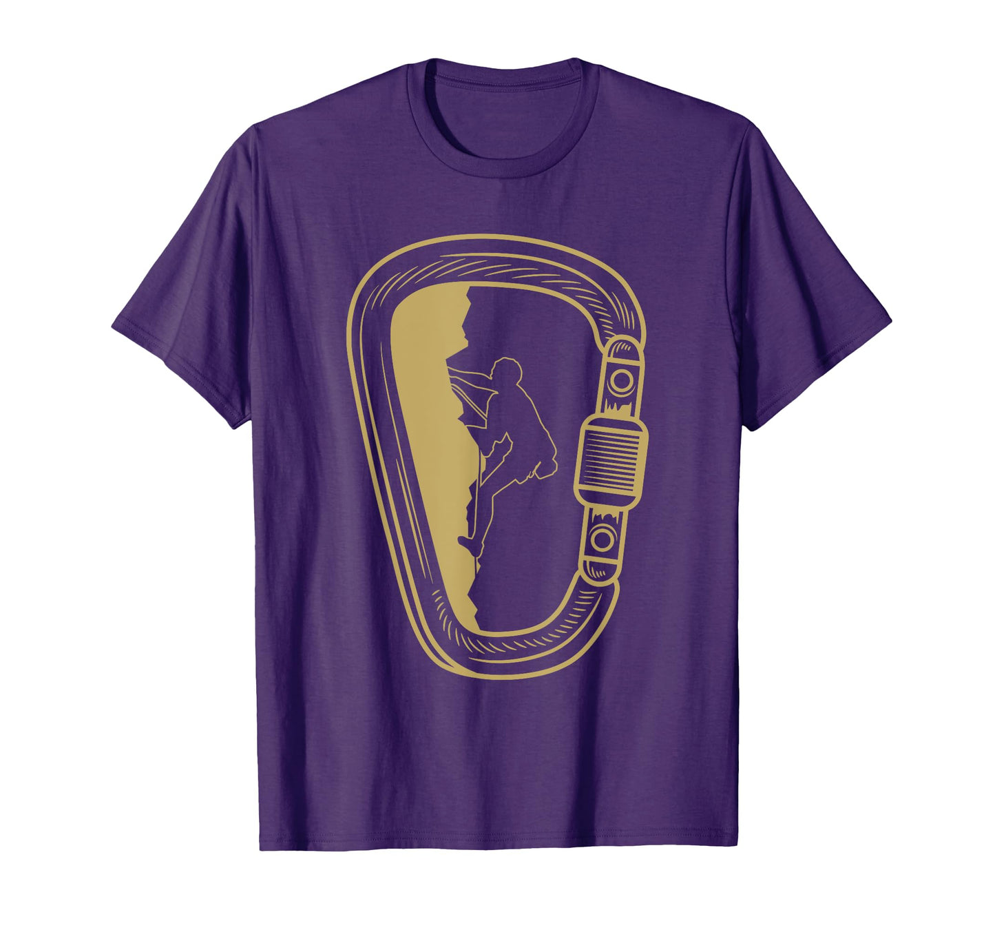 Funny Rock Climbing Carabiner Lovers Outfit Men Women Kids T-Shirt