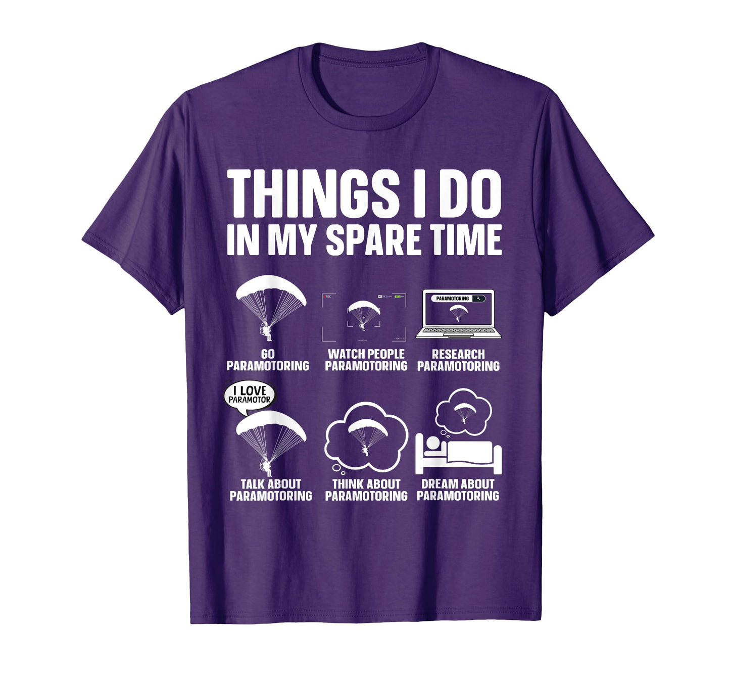 Paramotor Art For Men Women Paramotoring PPG Lover Paramotor T-Shirt