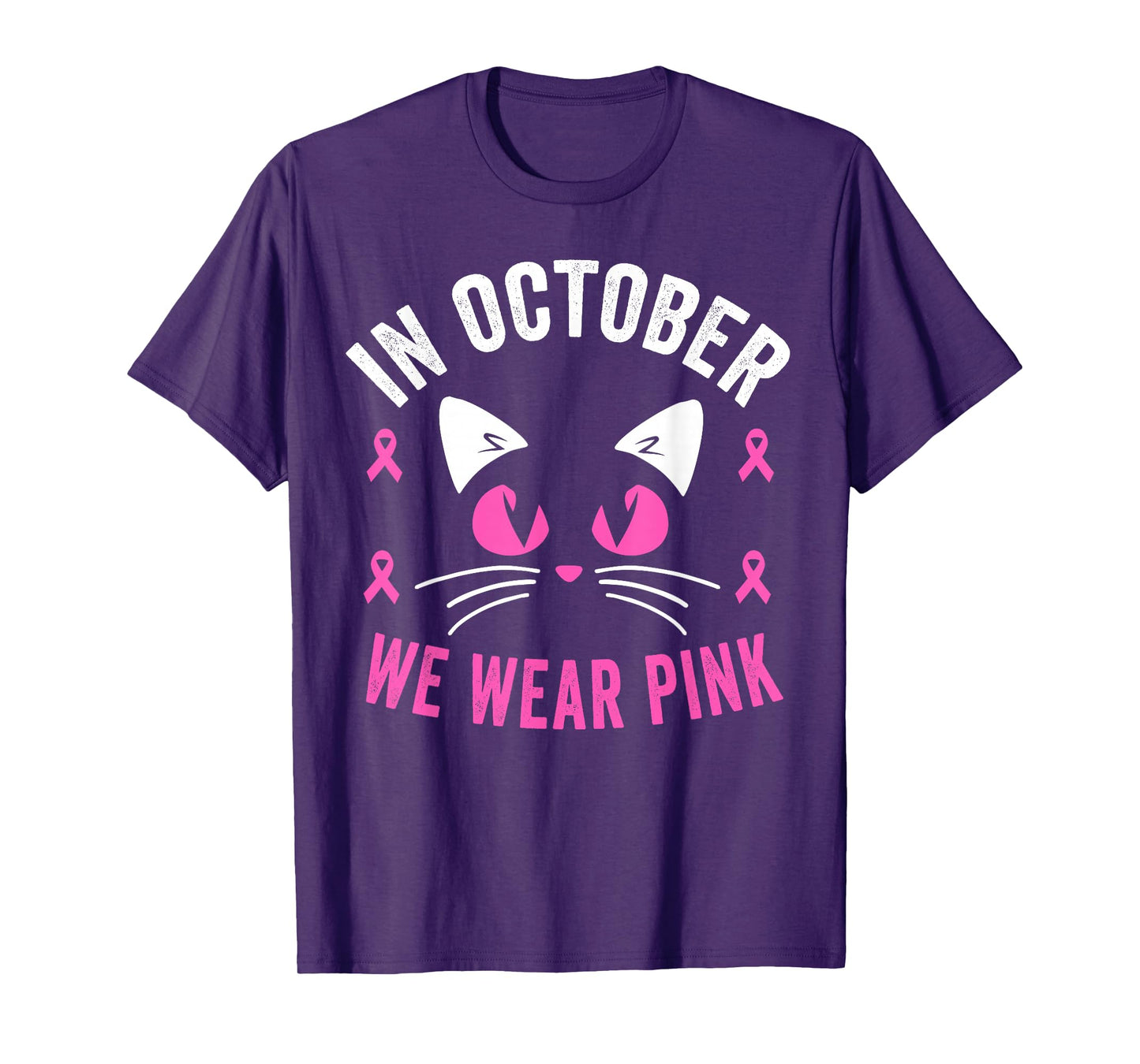 In October We Wear Pink Breast Cancer Awareness Kids Toddler T-Shirt