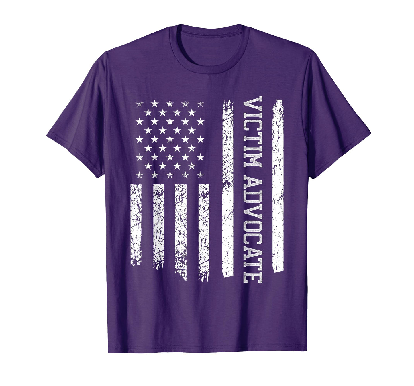 Victim Advocate American Flag Nurse Nursing Women Men T-Shirt