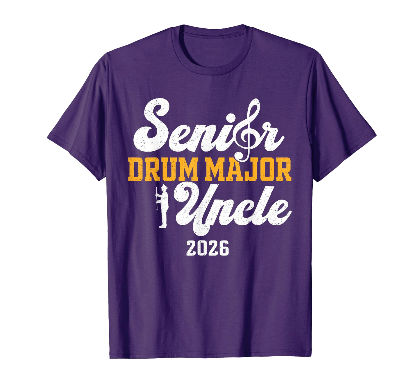 Senior Drum Major Uncle 2026 Graduation Matching Family T-Shirt