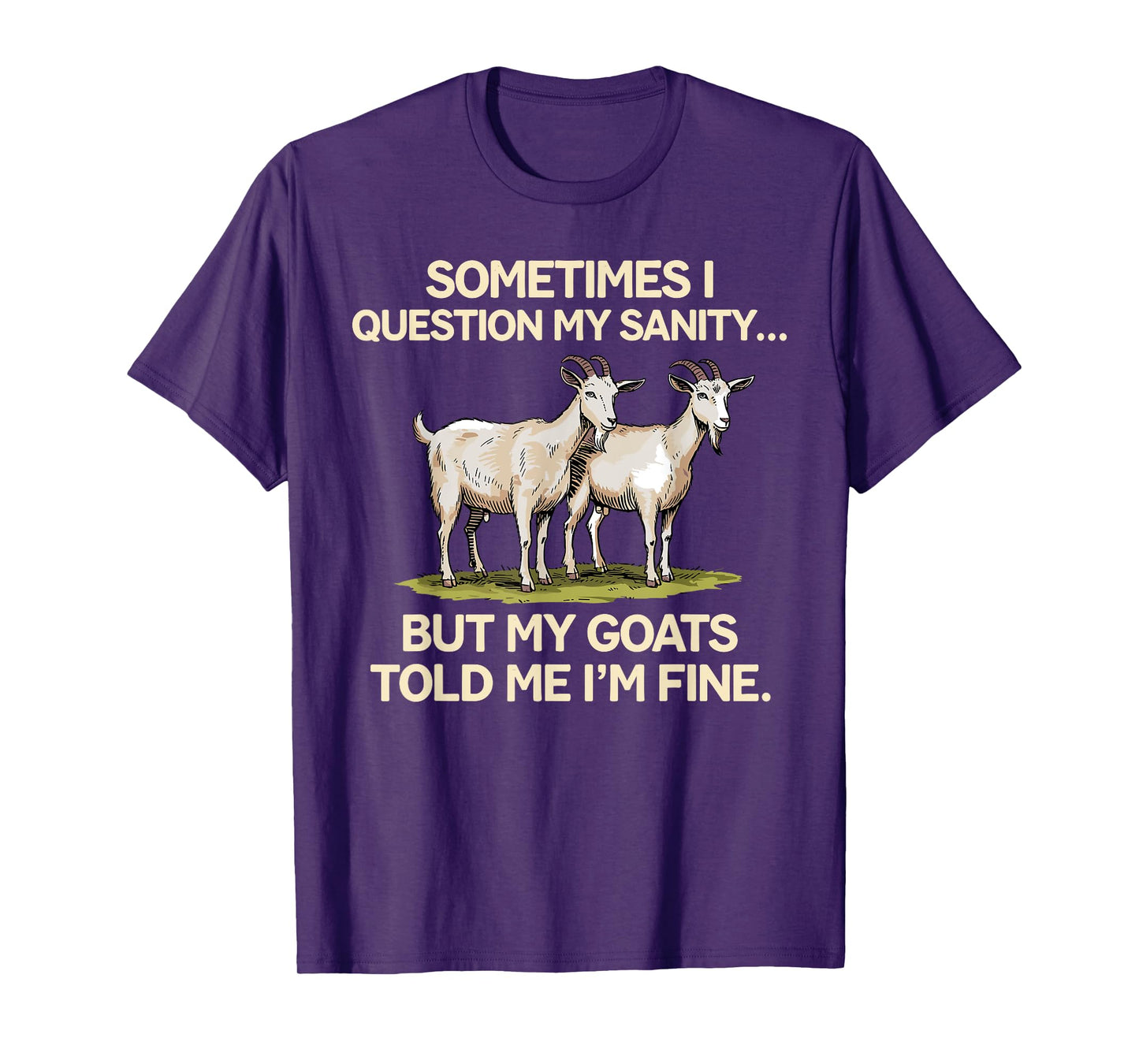 Funny Goat Design for Men Women Goat Farmer Pygmy Goat Lover T-Shirt