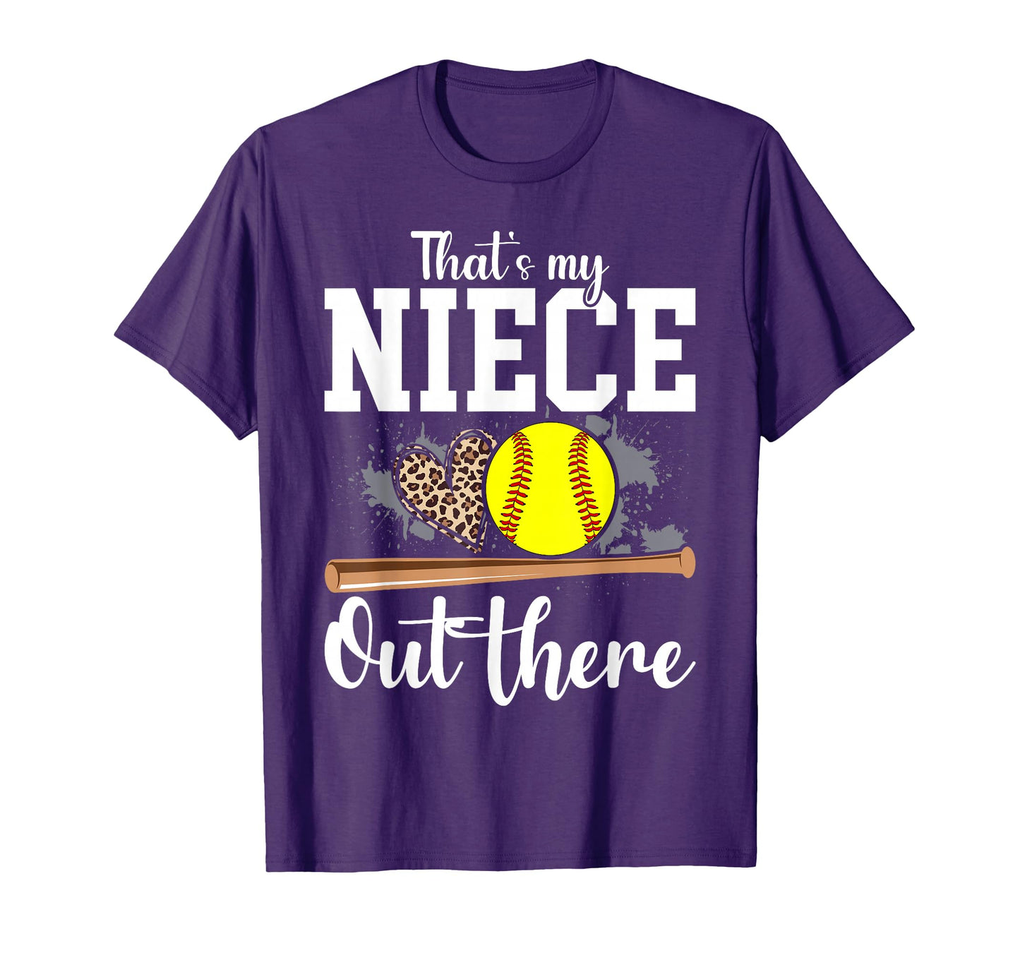 That's My Niece Out There Softball Auntie Uncle T-Shirt