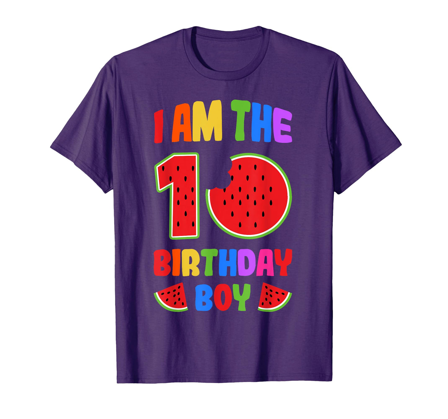 Watermelon 10th Birthday Party Fruit Lover Summer Sweet T-Shirt