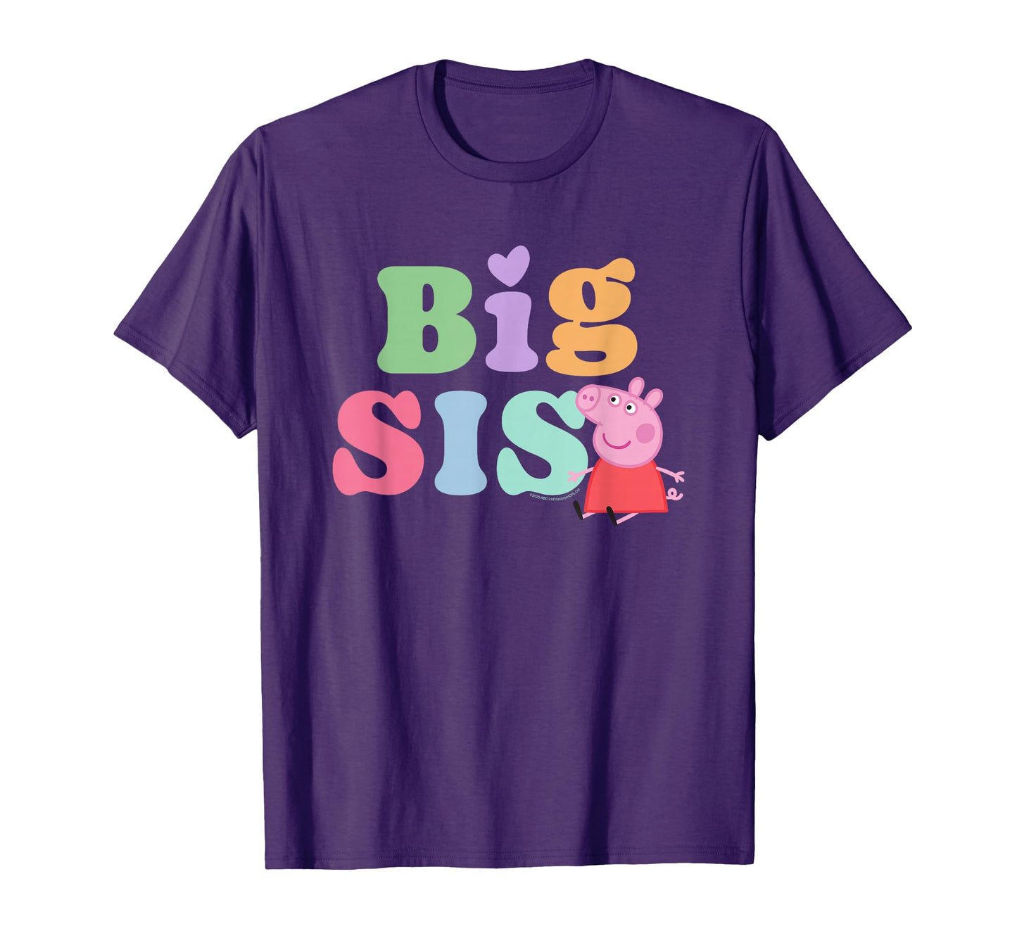 Peppa Pig 20th Anniversary Big Sis Colorful Logo T-Shirt