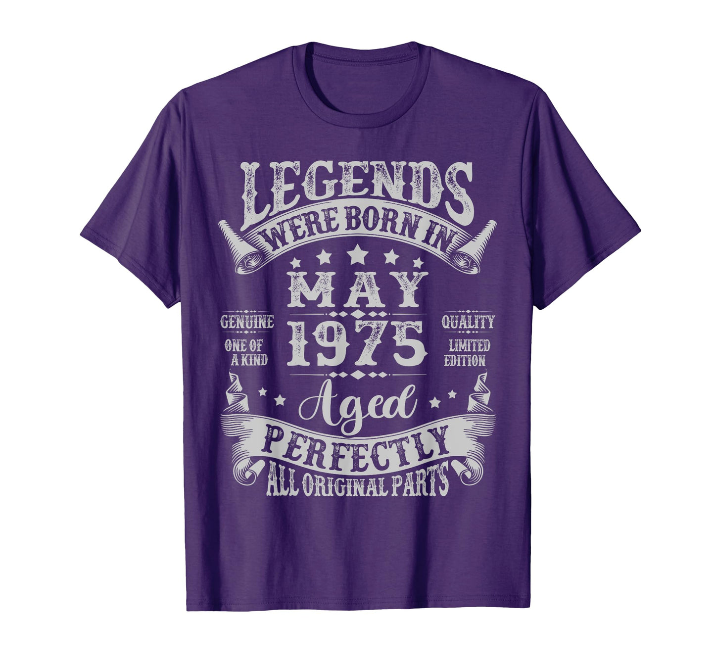 Legend Were Born in May 1975 Vintage 50th Birthday Men Women T-Shirt