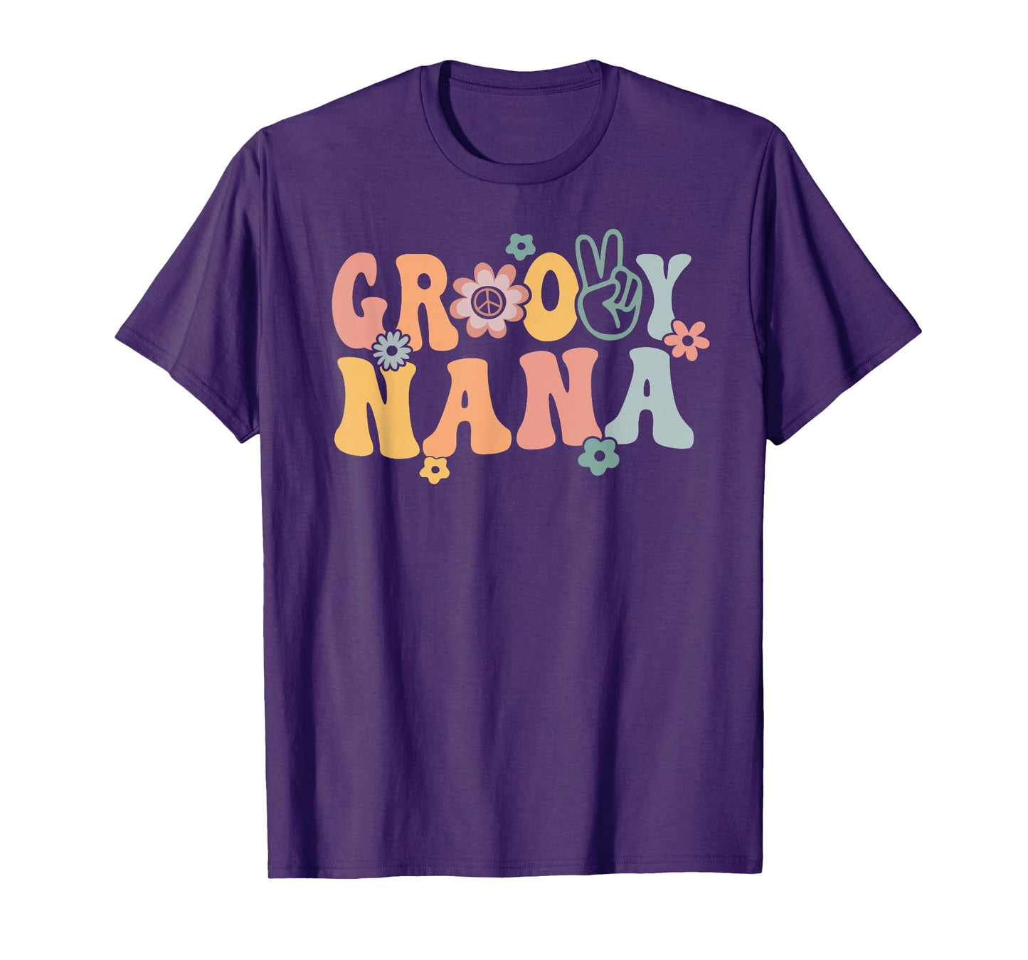 Groovy Nana Retro Grandma Matching Family 1st Birthday Party T-Shirt