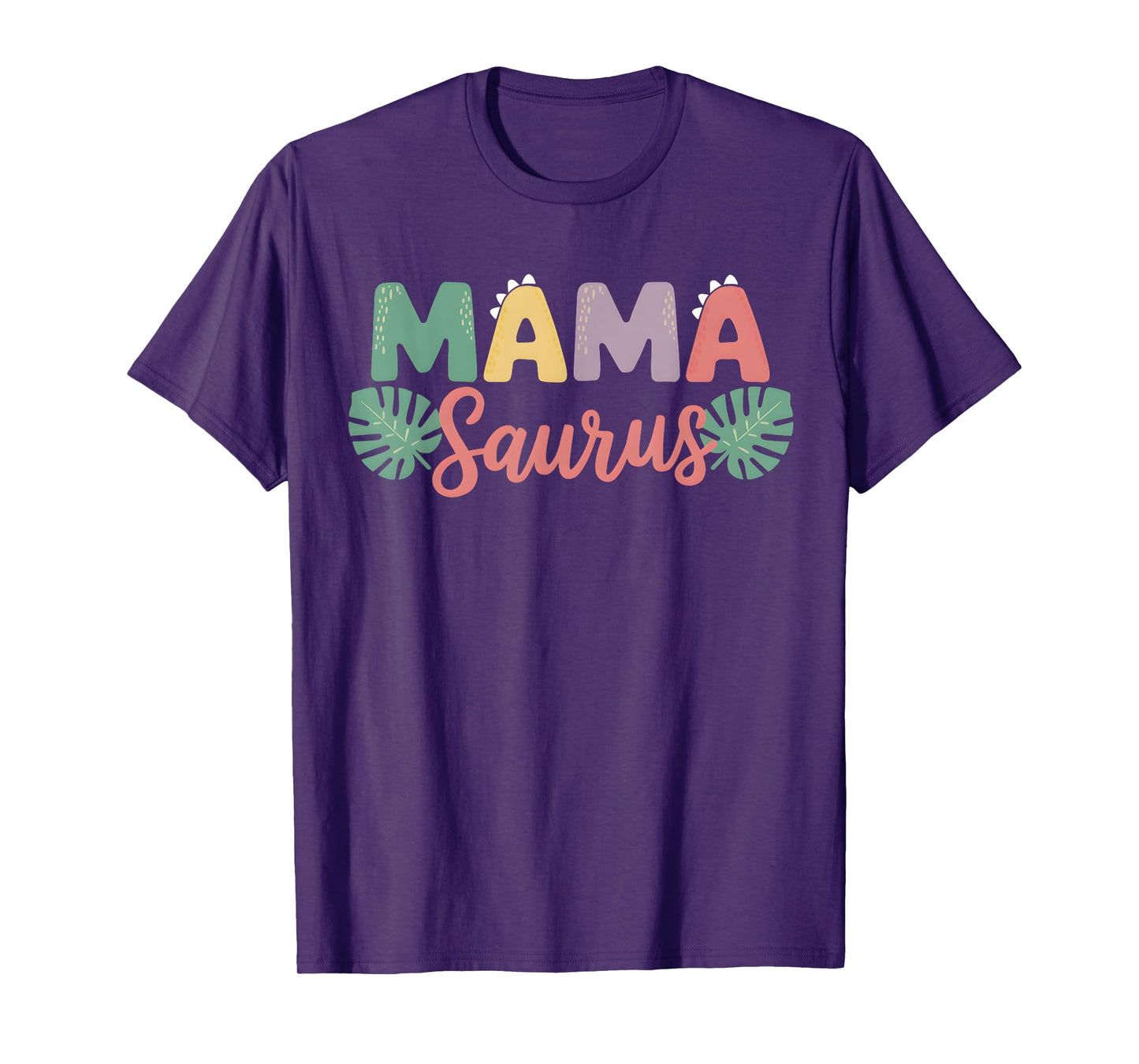 Mama Saurus Mom Dad Dinosaur Birthday Family Matching Women T-Shirt