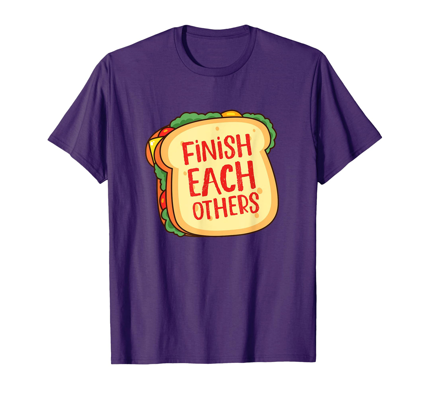 Sandwich Lover Food Pan Finish each others T-Shirt