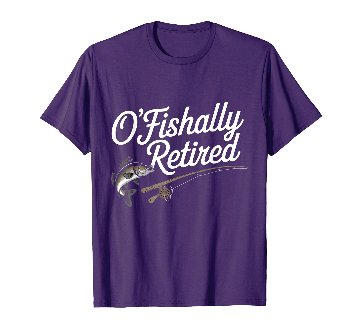 Ofishally Retired Fishing Retirement For Men Dad Fisherman T-Shirt
