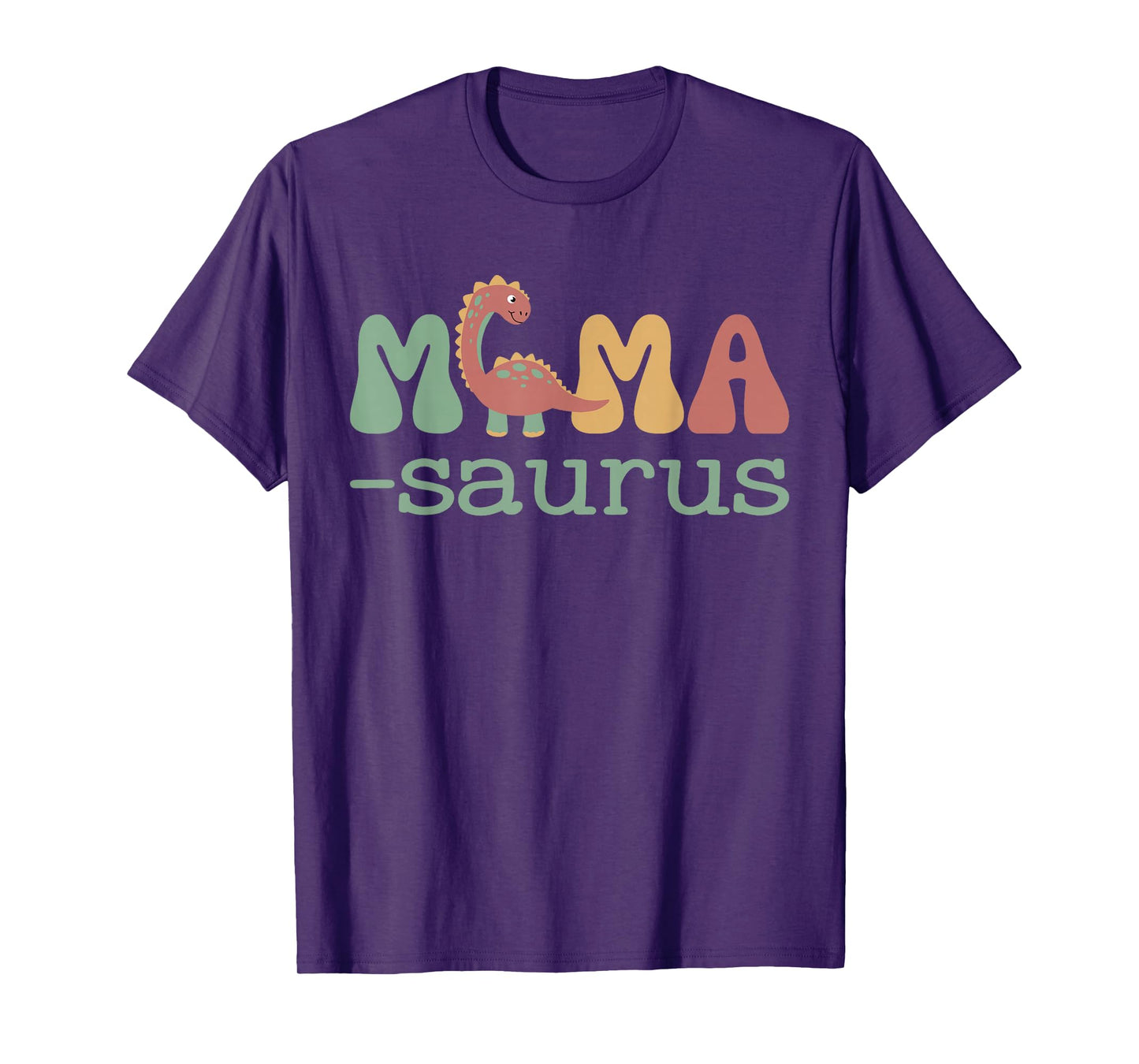 Mamasaurus T Rex Dinosaur Mama Saurus Family Matching Retro T-Shirt