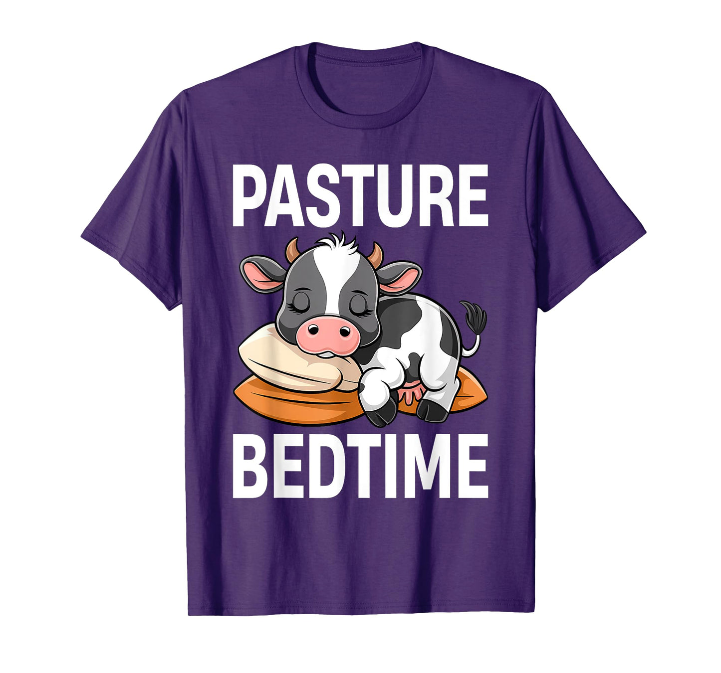 Funny Pasture Bedtime Cute Cow Pajamas PJ Sleep T-Shirt