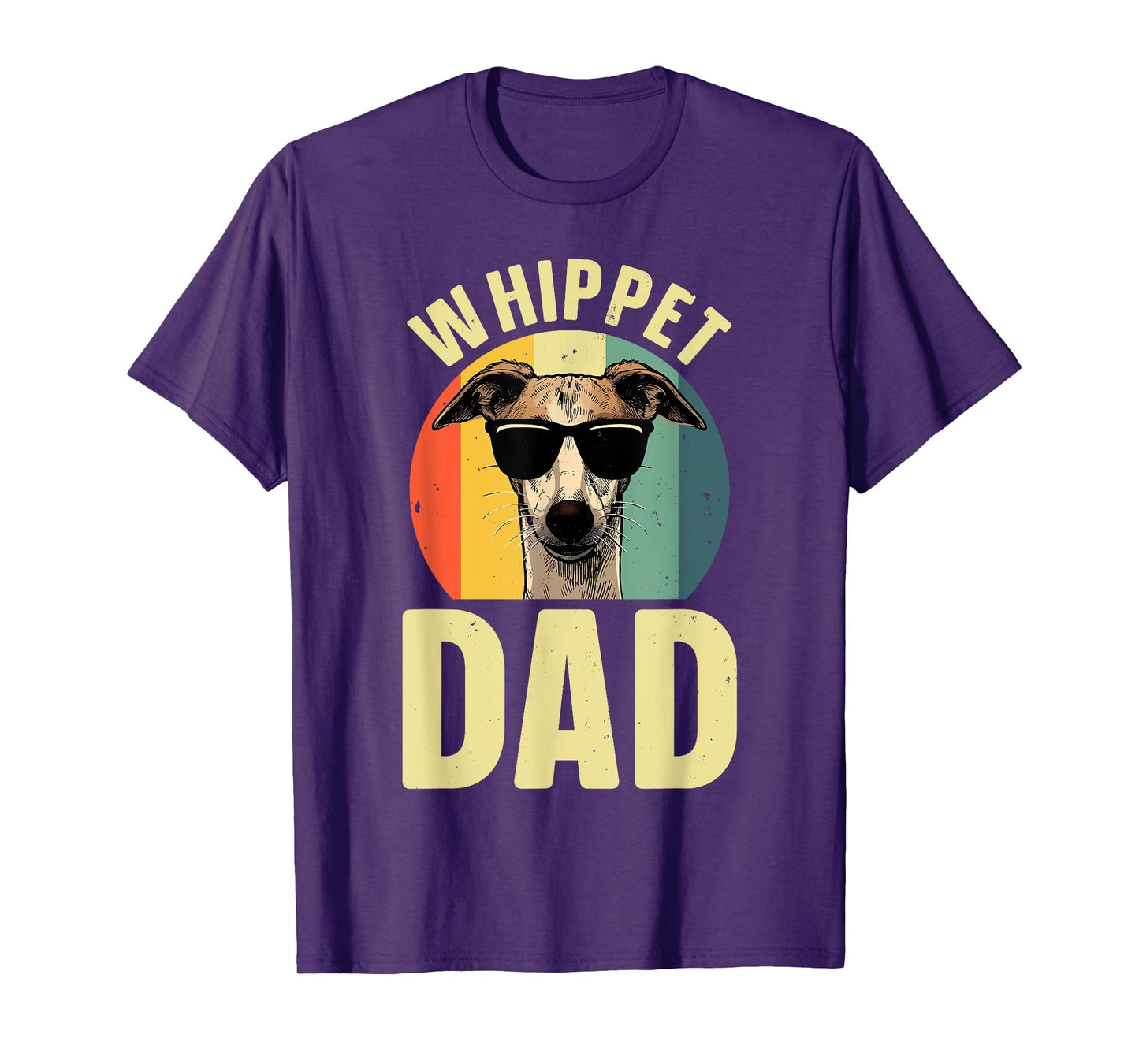 Cool Whippet Art For Men Dad Pet Dog Whippet Lover Whippet T-Shirt