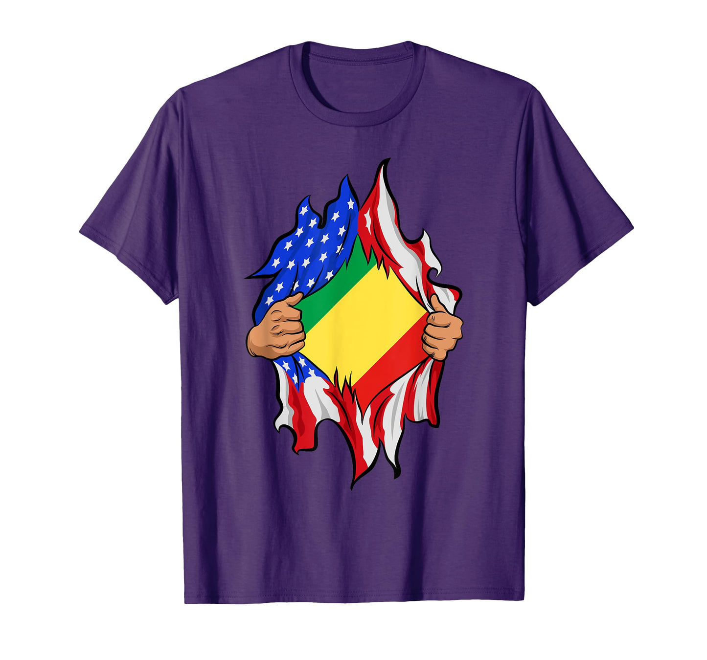 The Republic Of Congo Blood Inside Me Flag T-Shirt