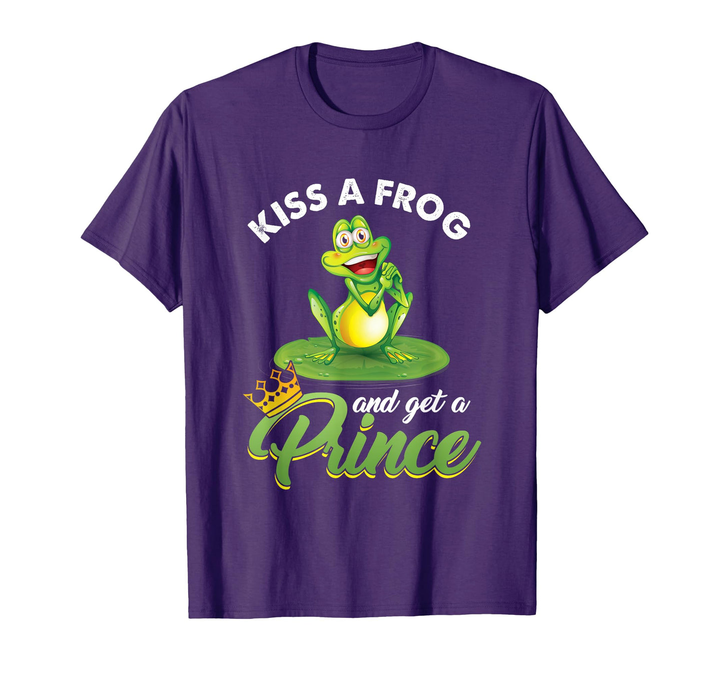 Frog Lover Princess Fairy Tale Believers Kissing Frog T-Shirt