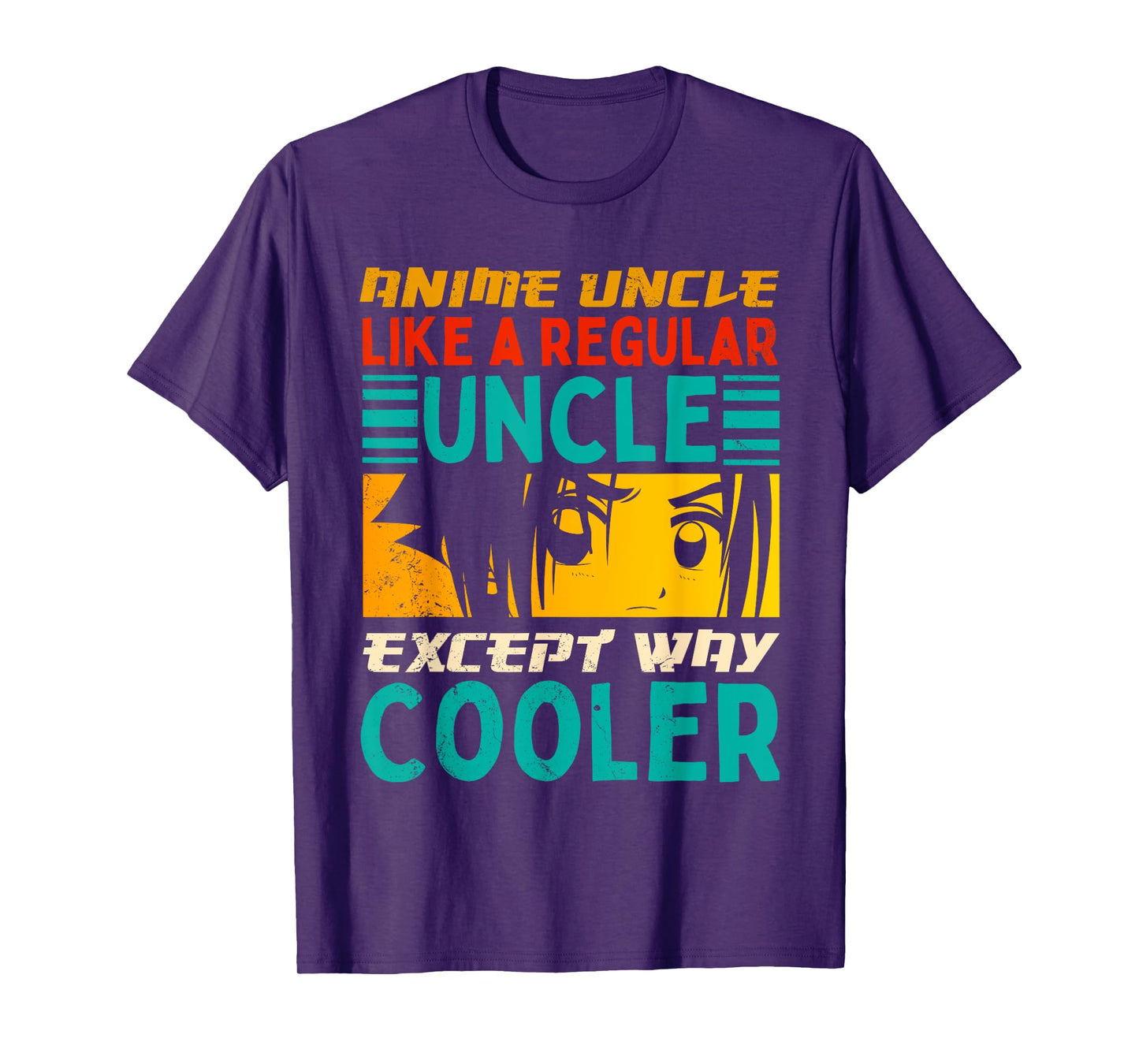 Funny Anime Uncle Like A Regular Uncle Manga Anime Lover Men T-Shirt