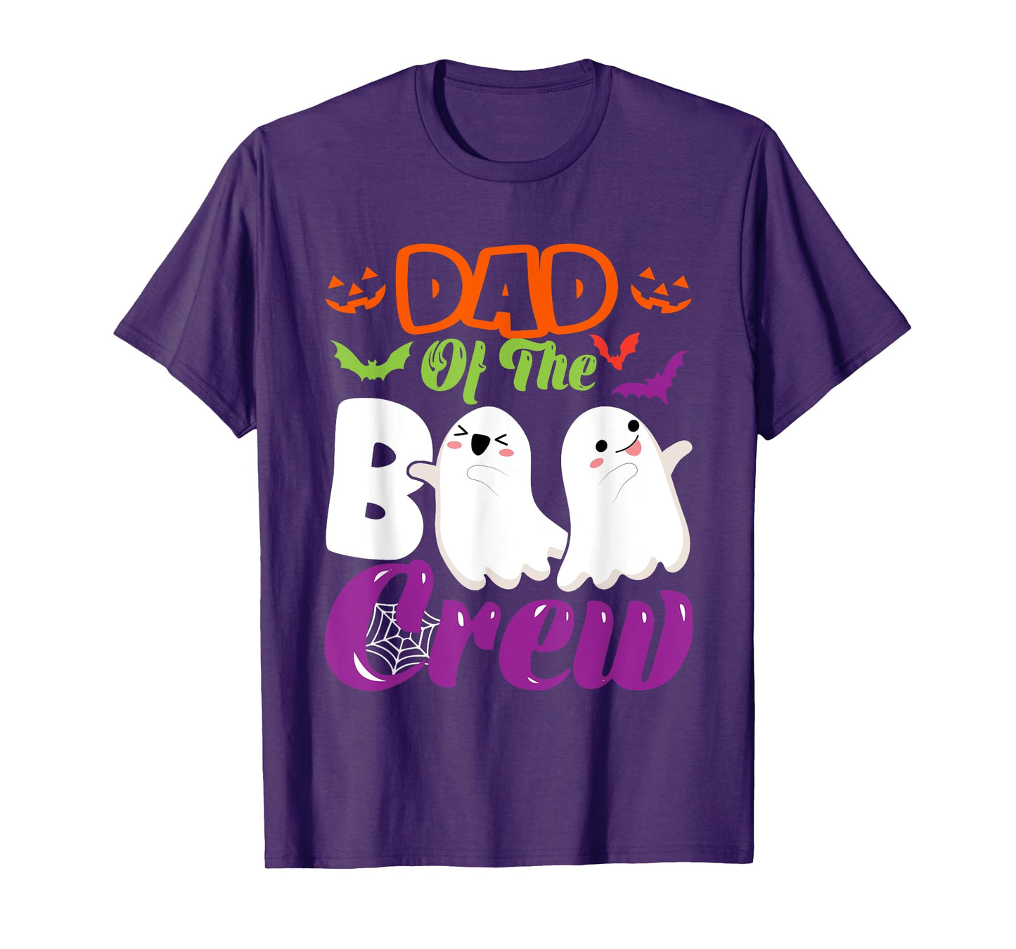 Dad Of Boo Halloween Crew Costume Boo Ghost Lover Family T-Shirt