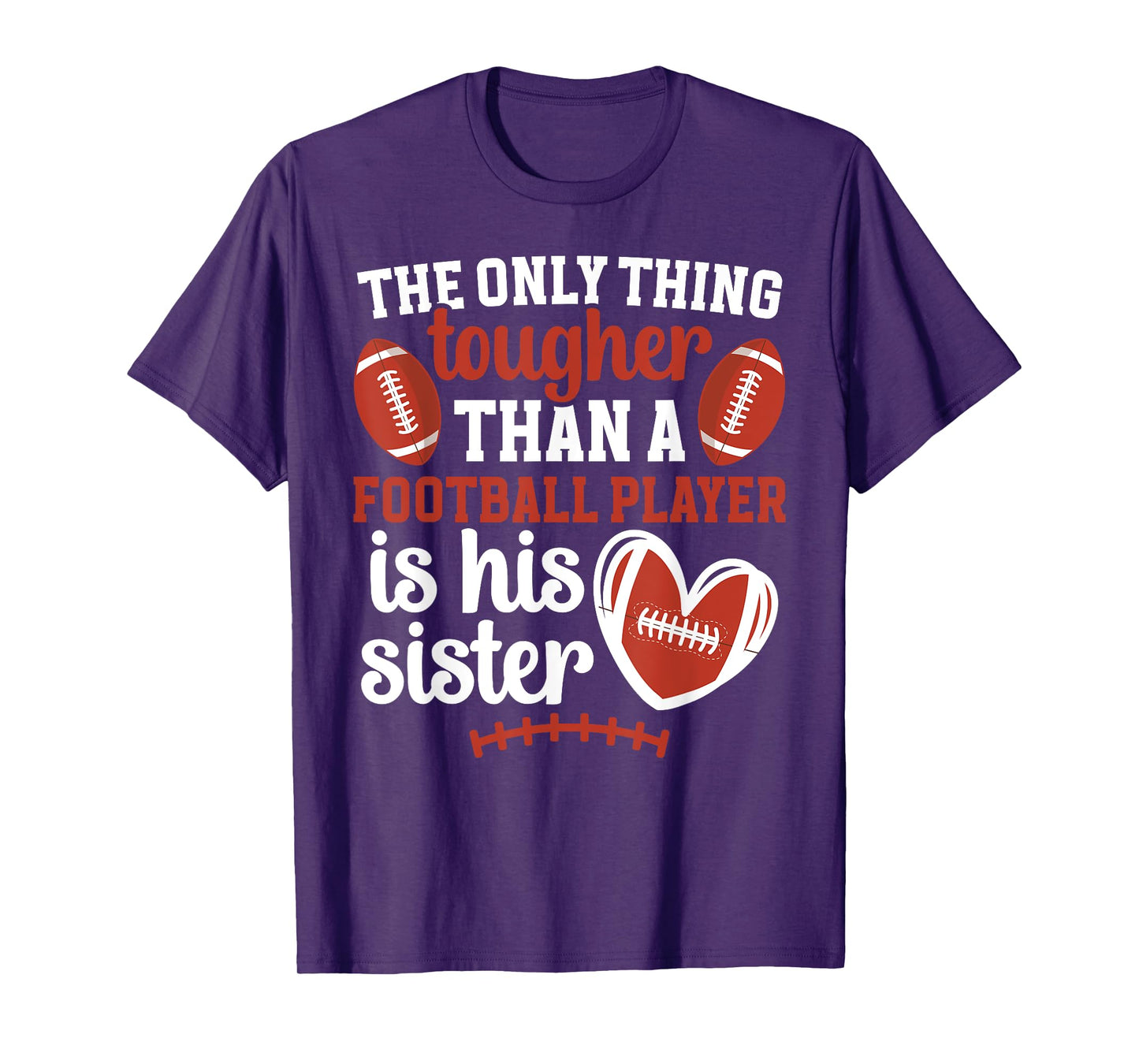 Football Sister Proud Football Player's Sister Football Sis T-Shirt