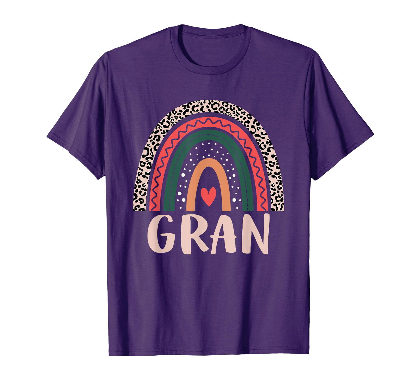 Gran Rainbow Grandma Grandmother Women Mothers Day Gran T-Shirt