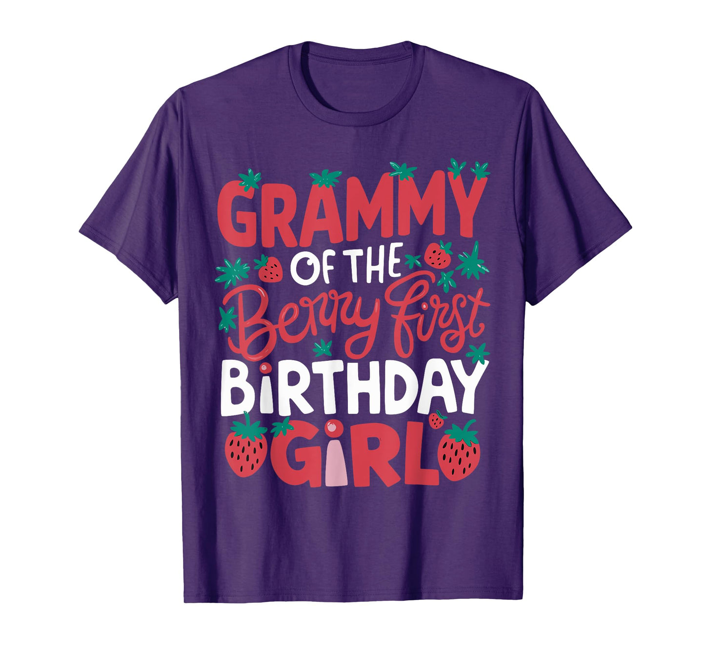 Grammy Of The Berry First Birthday Girl Strawberry Grandma T-Shirt