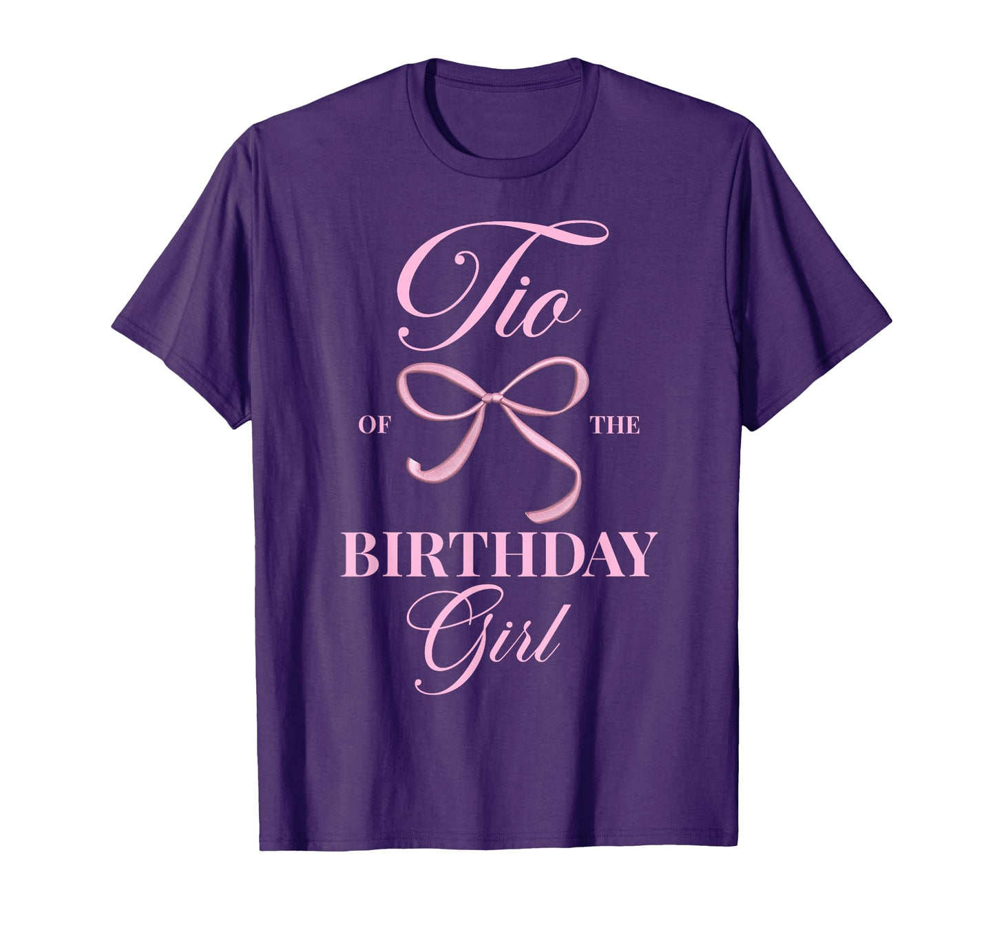 Tio Of The Birthday Girl Coquette Aesthetic Pink Bow T-Shirt