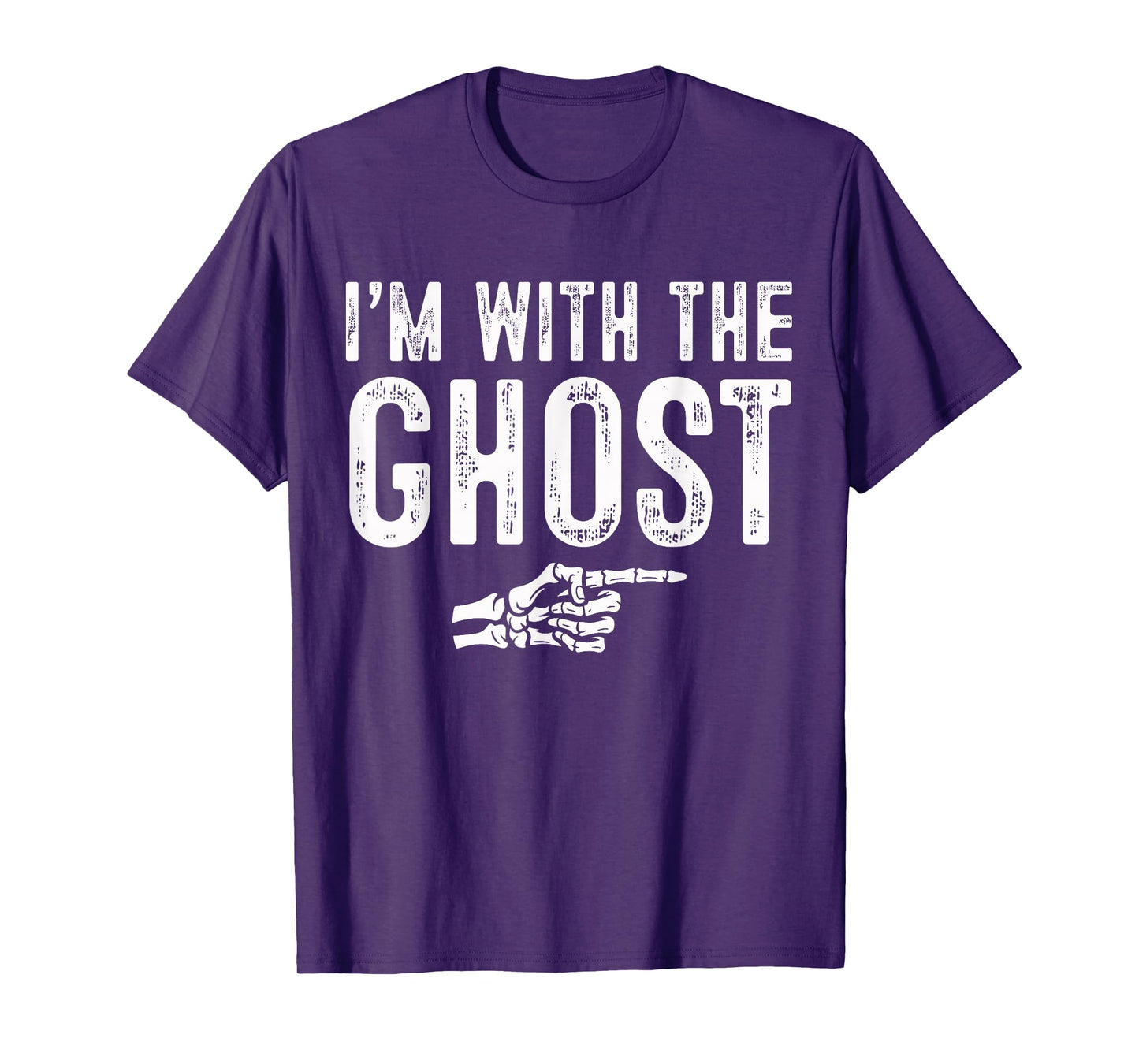 I'm with The Ghost Easy Costume Halloween Couples Matching T-Shirt