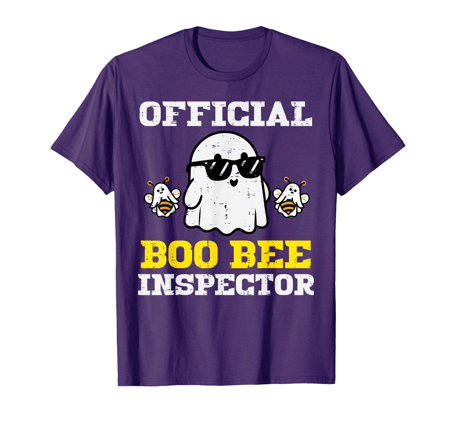 Halloween Boo Official Bee Inspector Funny Costume Men Women T-Shirt