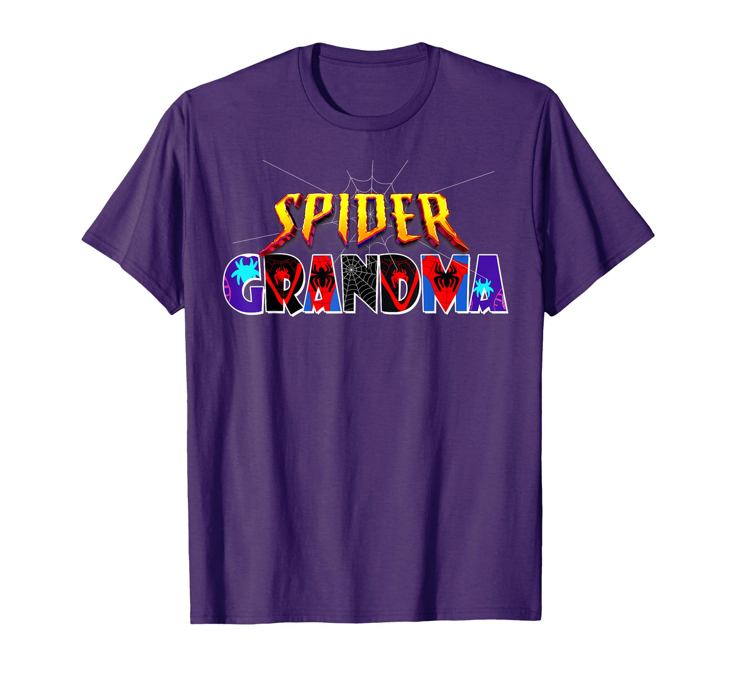 Spider Grandma Shirt Birthday Mothers Day Halloween Costumes T-Shirt