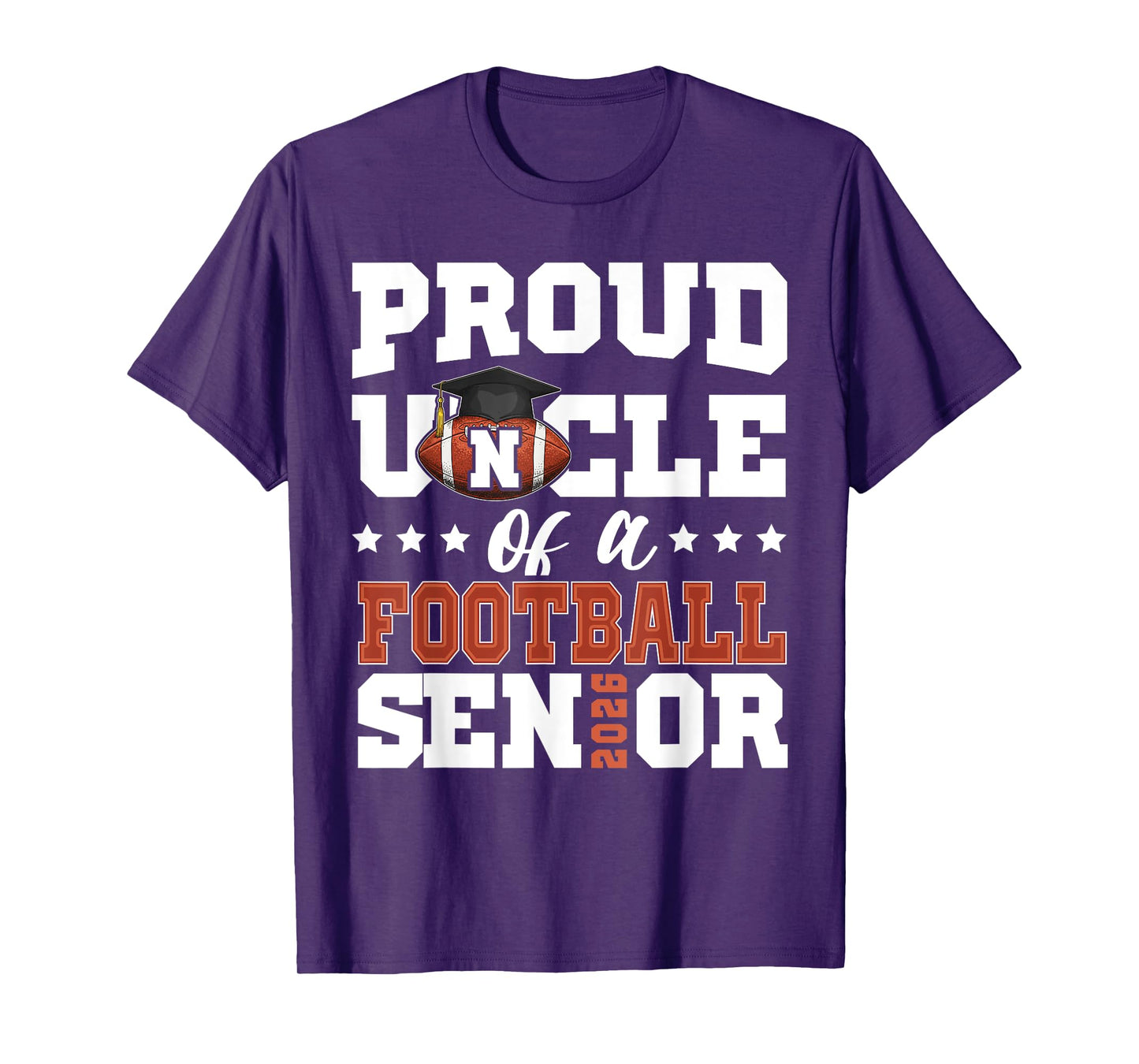 Proud Uncle of a football senior 2026 graduation gifts T-Shirt