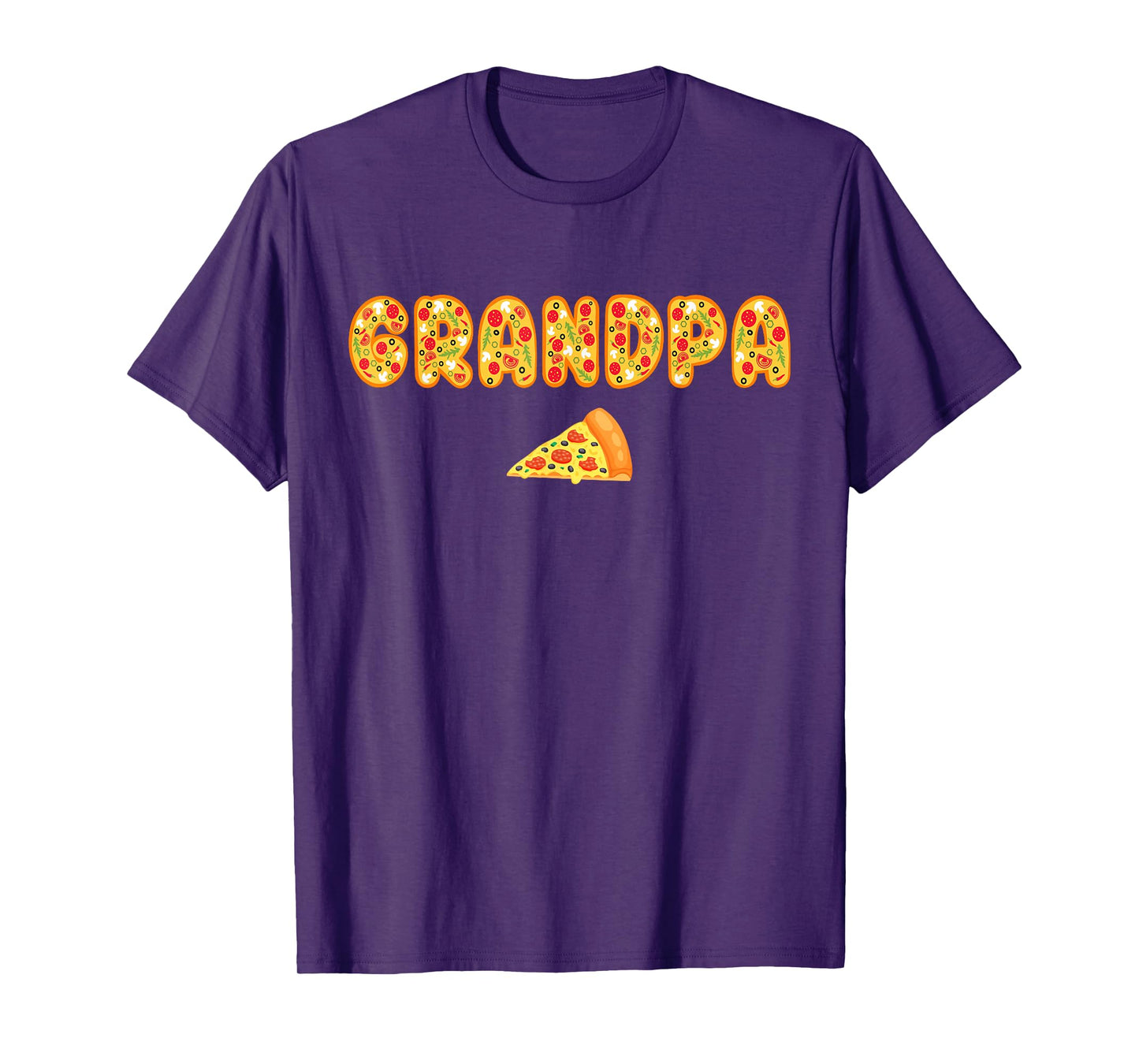 Grandpa Grandma Matching Birthday Squad Crew Pizza Family T-Shirt