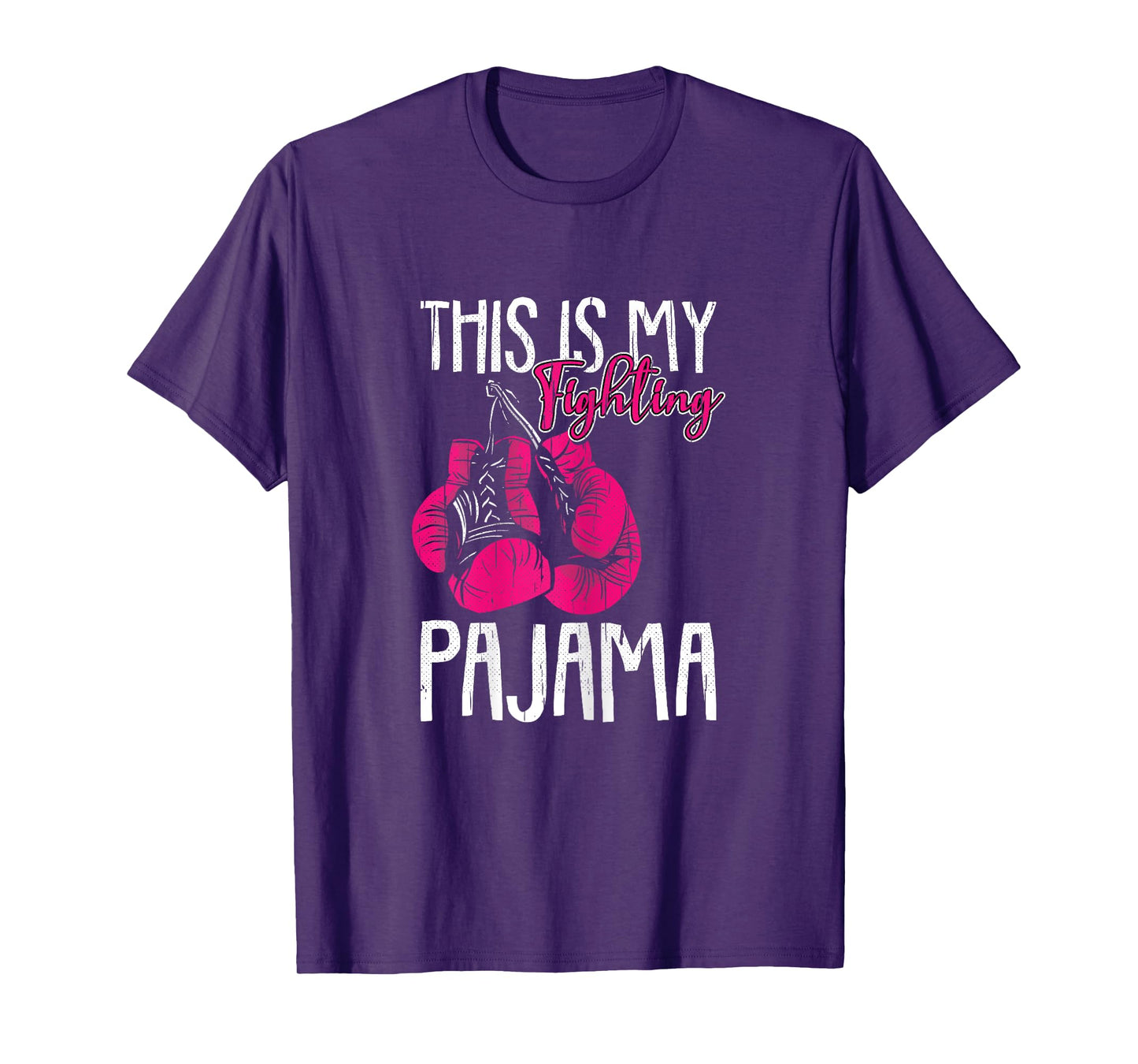 My Fighting Pajama Breast Cancer Awareness Ribbon Warrior T-Shirt