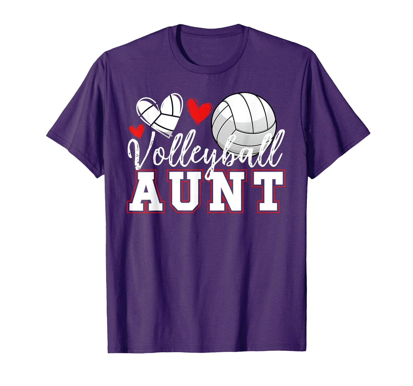 Volleyball Aunt Of A Volleyball Player Aunt T-Shirt