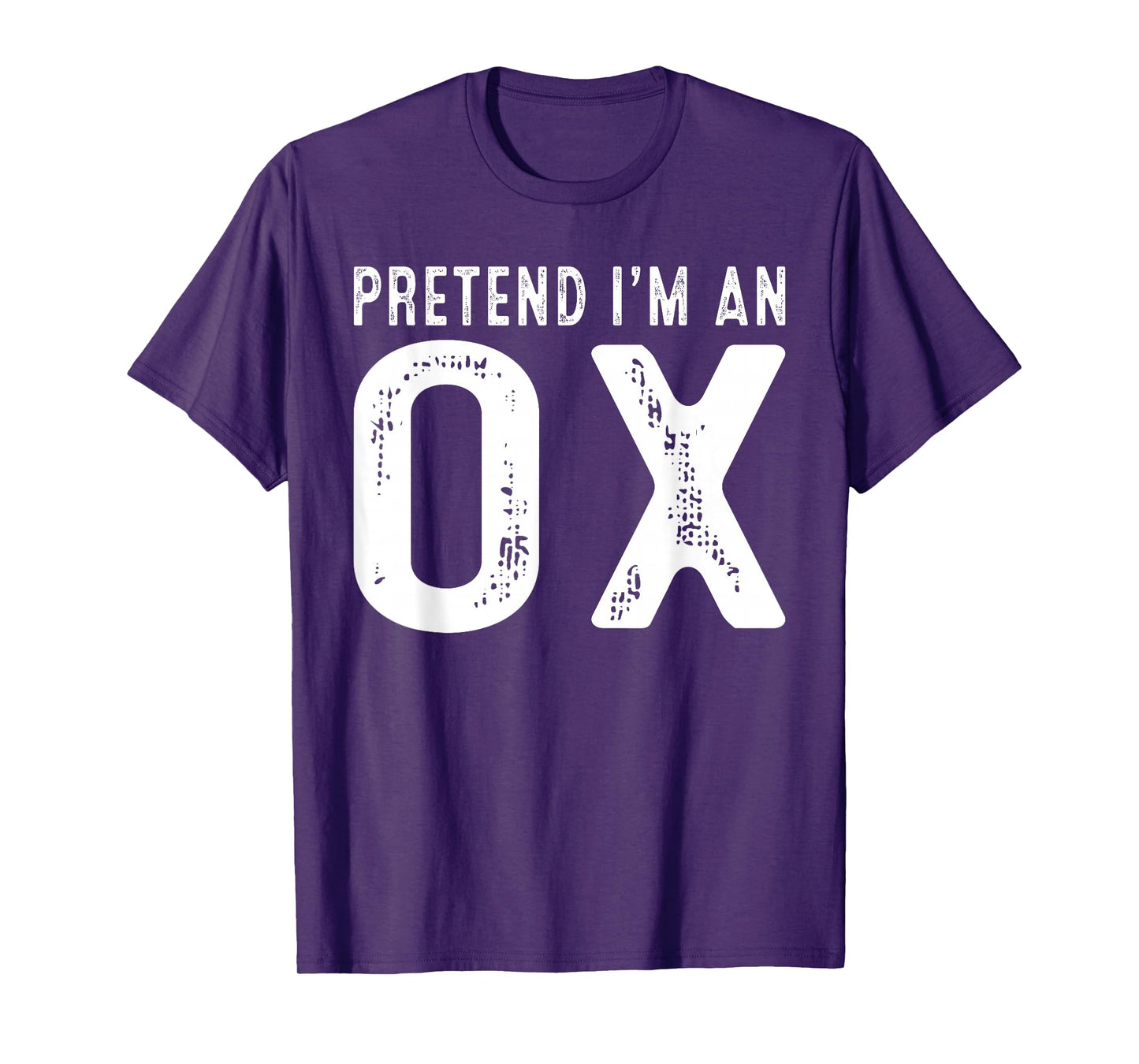 Pretend I'm an OX Family Lazy Easy DIY Halloween Costume T-Shirt