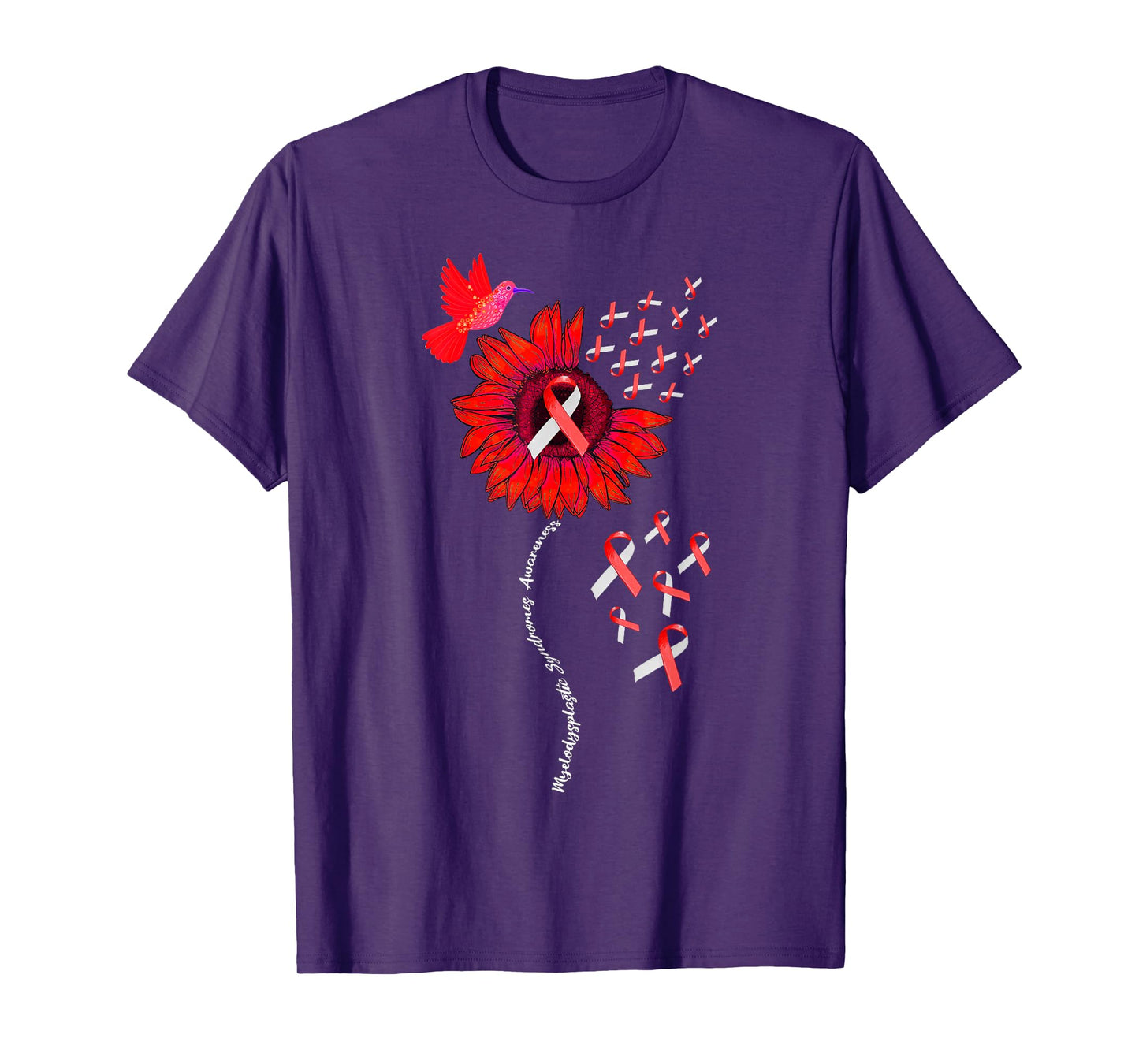 Myelodysplastic Syndrome MDS Awareness Sunflower T-Shirt