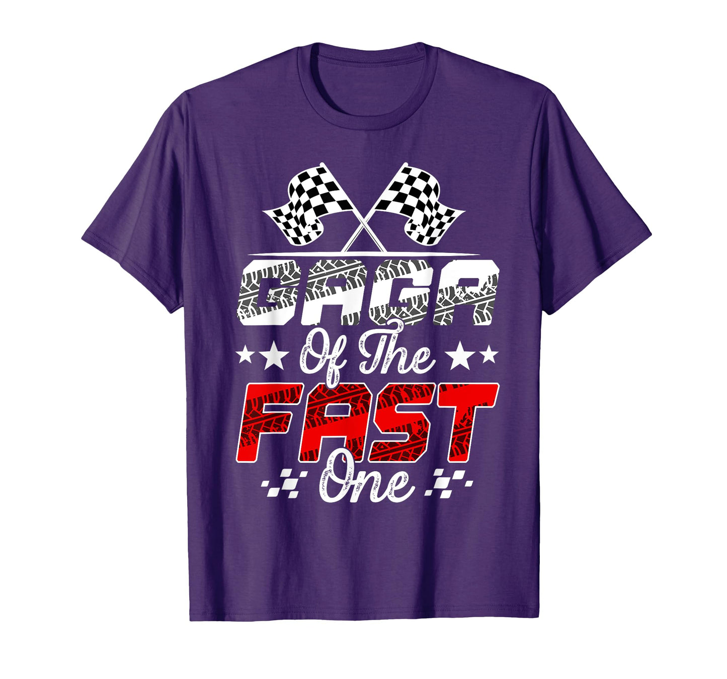 Gaga Of The Fast One First Birthday Racing Car Family T-Shirt