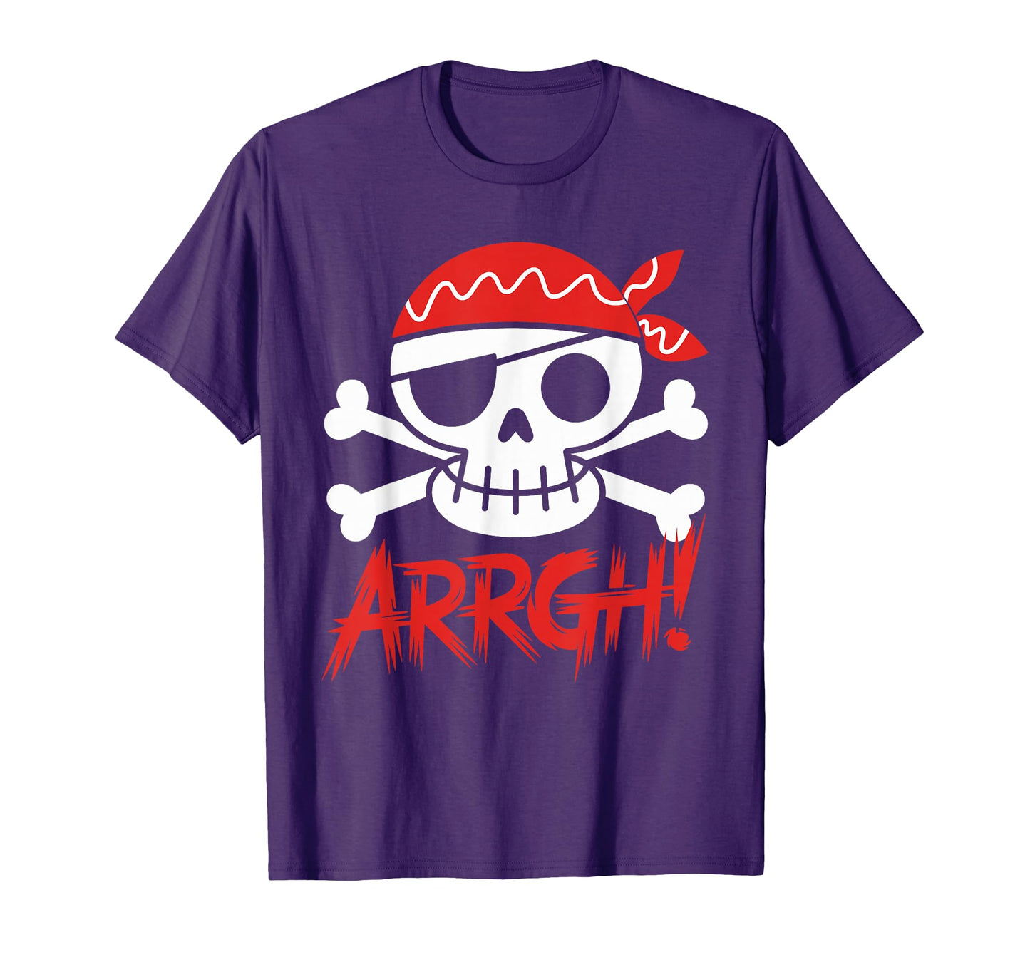 Arrgh Pirate Skull Halloween Costume Men Women Kids Boys T-Shirt