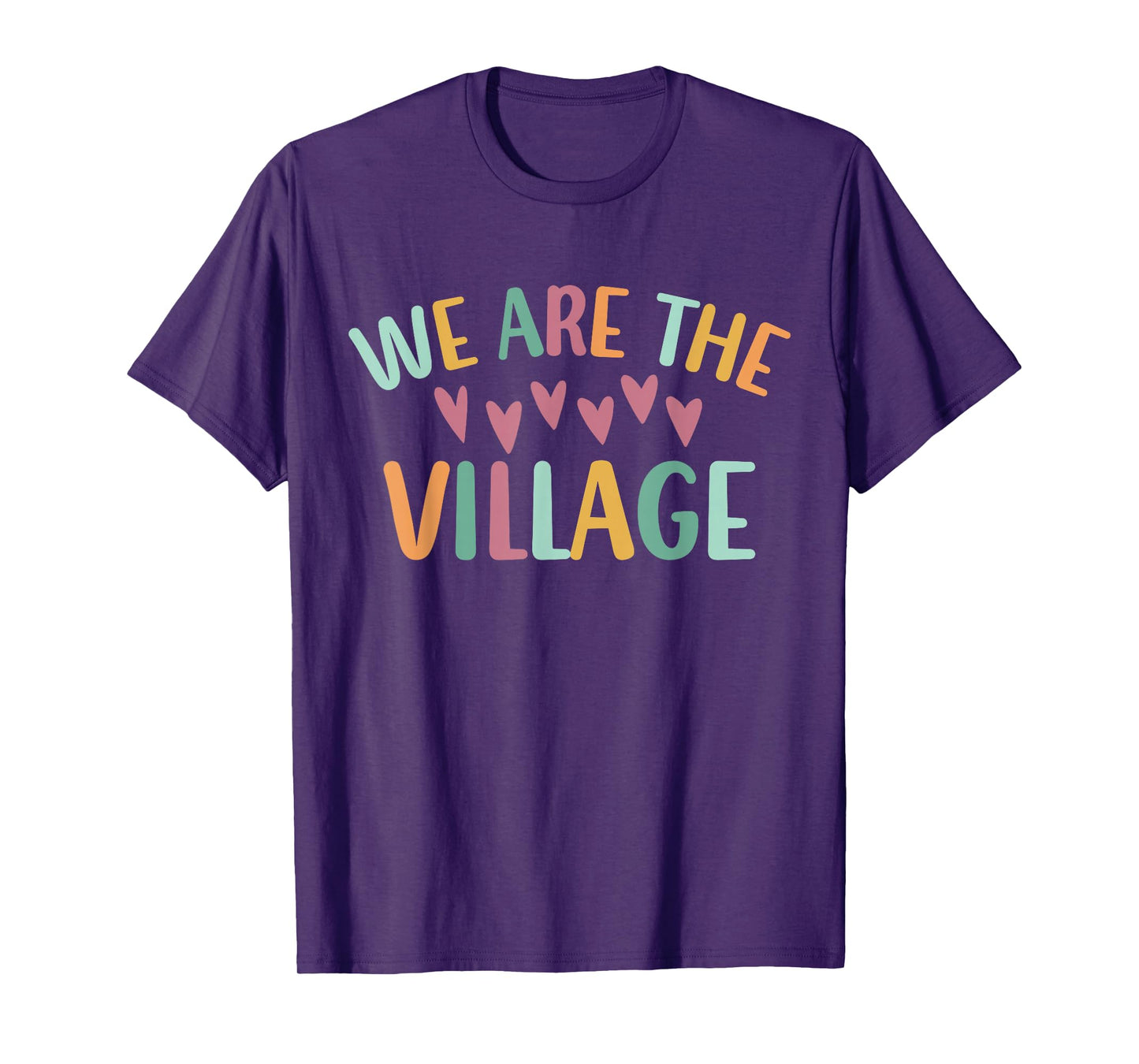 Retro We Are The Village Gotcha Day Adoption Day T-Shirt
