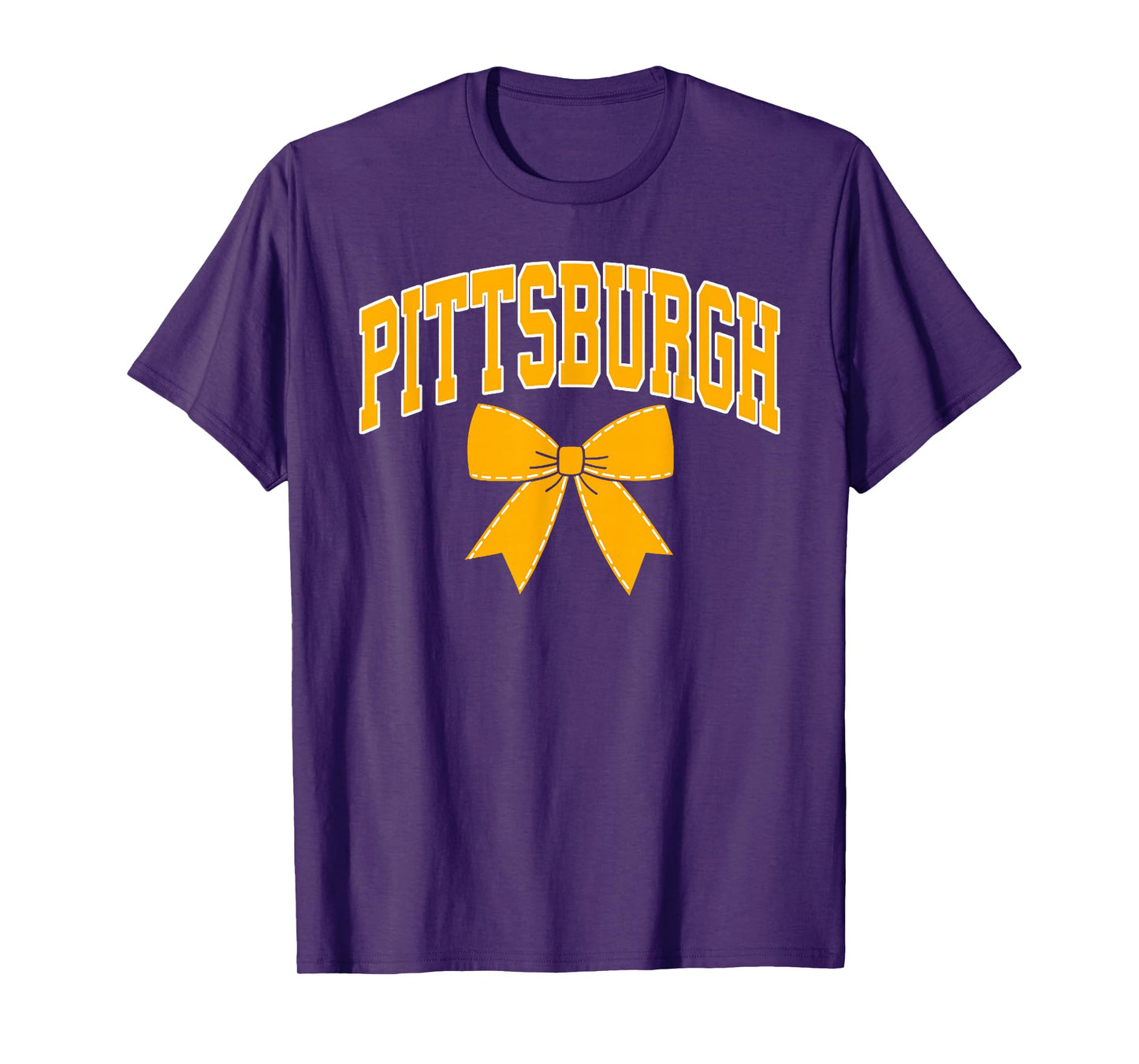 Pittsburgh Coquette Bow Design for Women Girls Sisters Kids T-Shirt