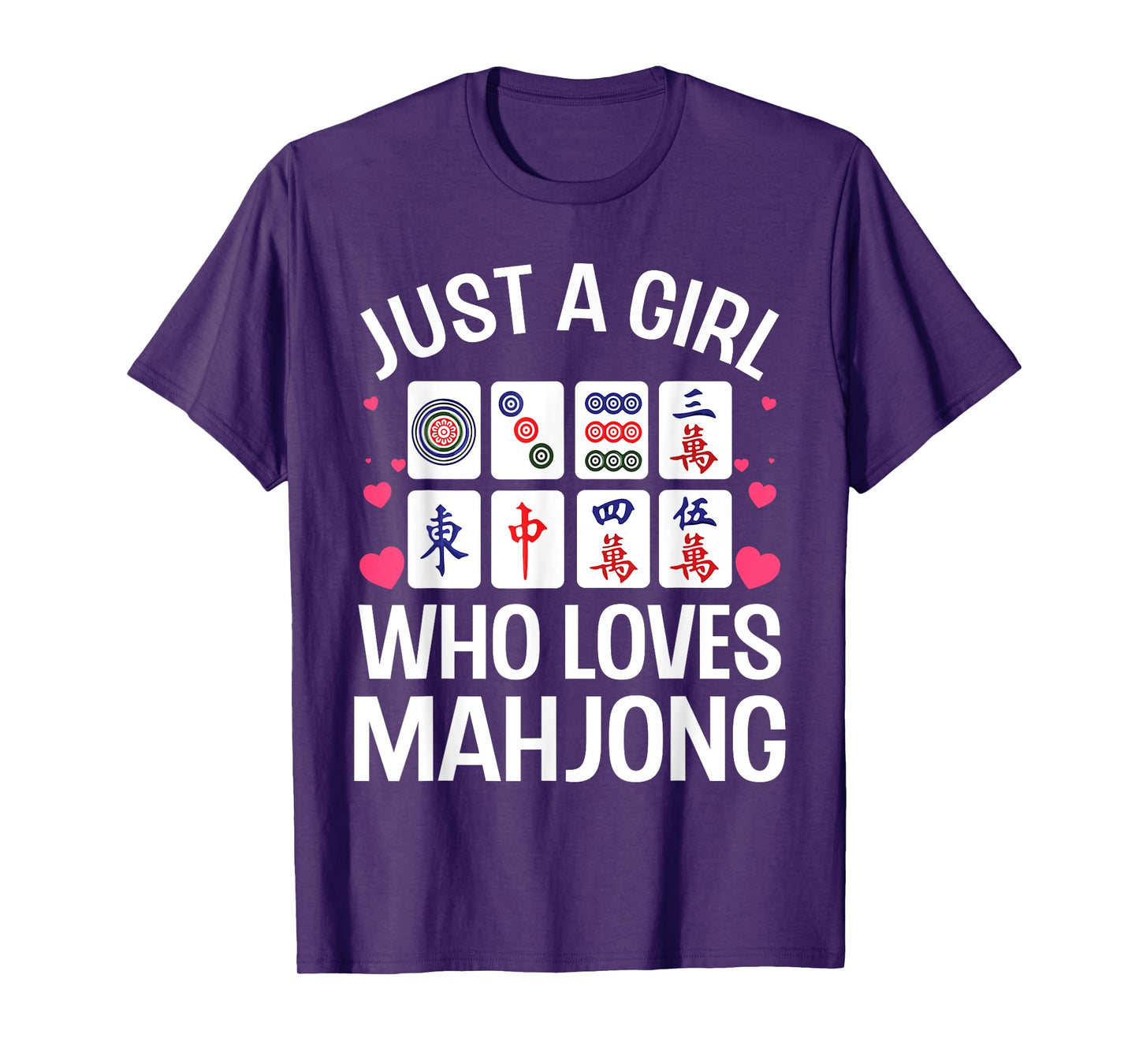 Funny Mahjong Design For Girls Women Chinese Mahjong Players T-Shirt