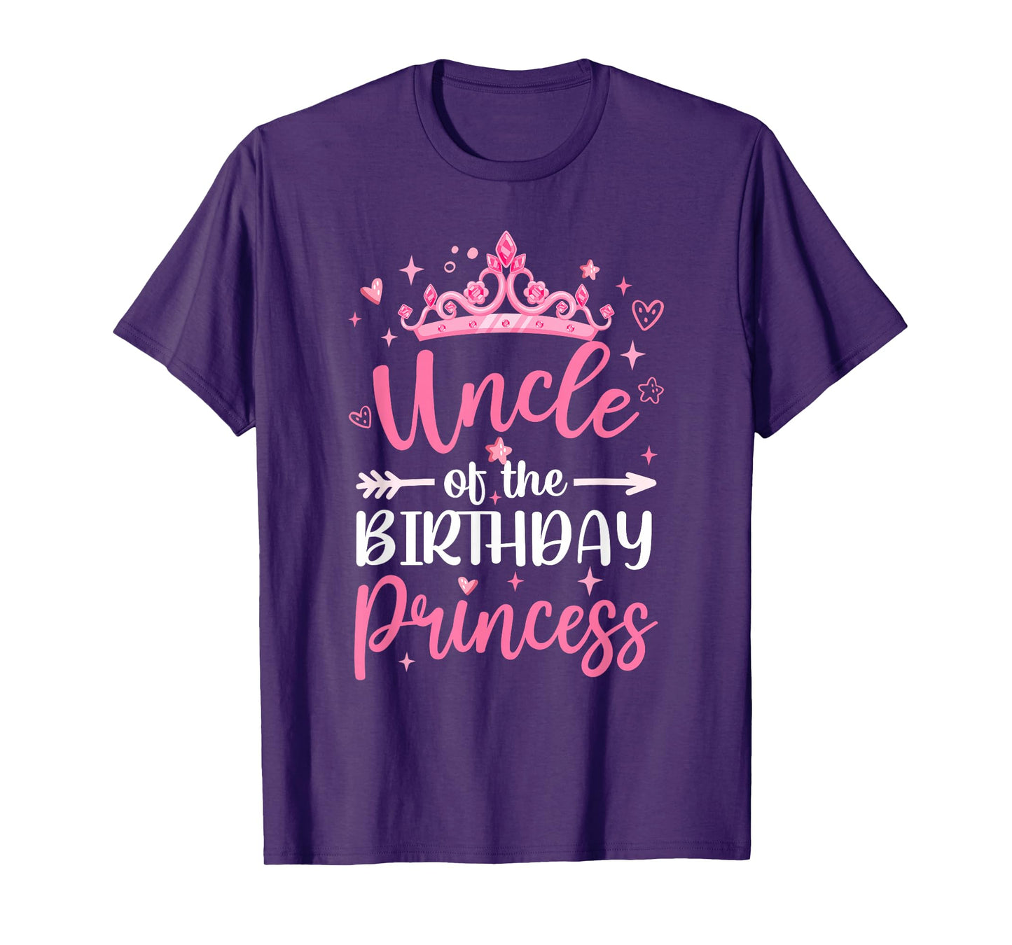 Uncle Of The Birthday Princess Birthday Girl Kid Family T-Shirt