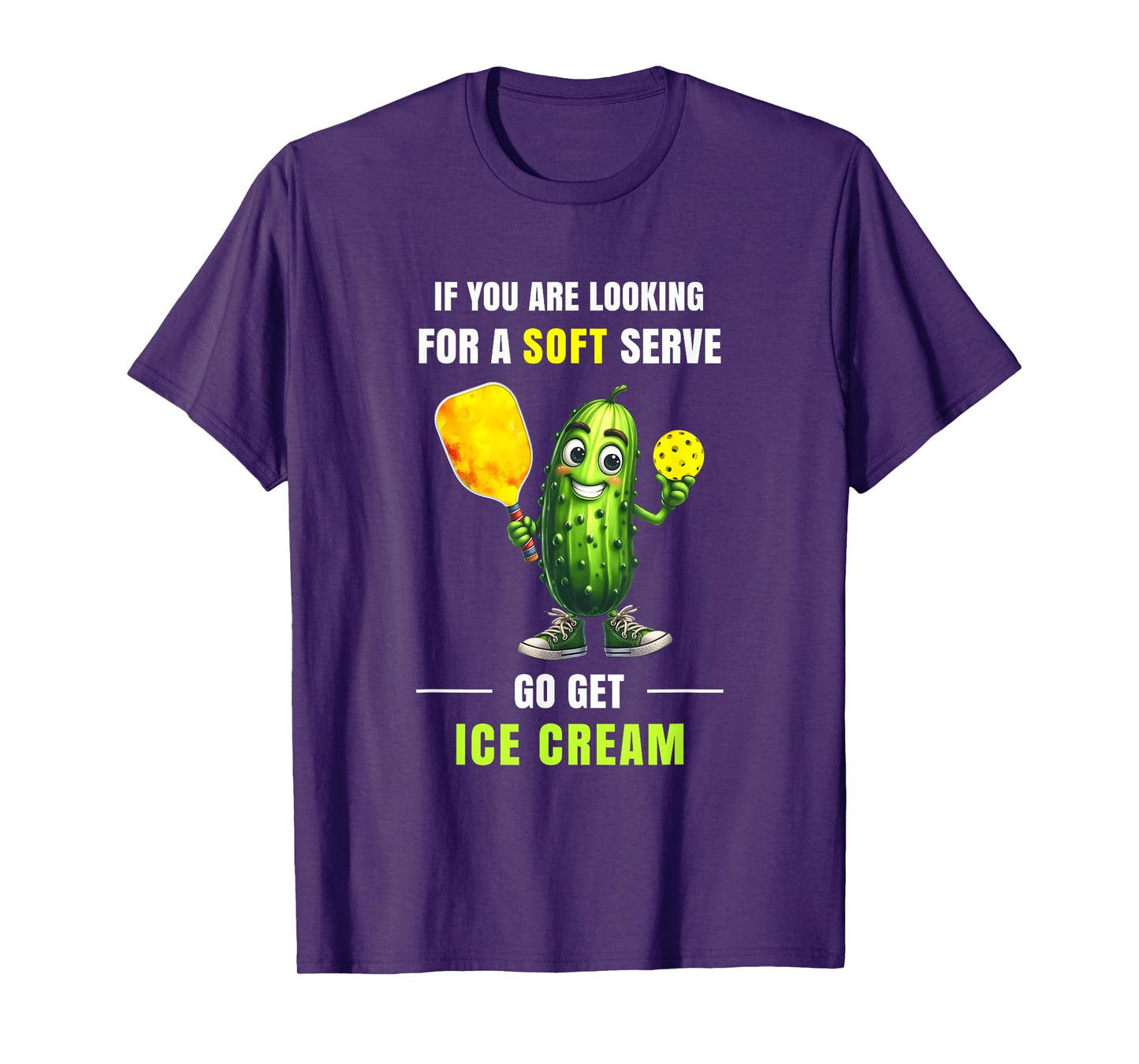 If You’re Looking for Soft Serve Pickleball Humor Art T-Shirt