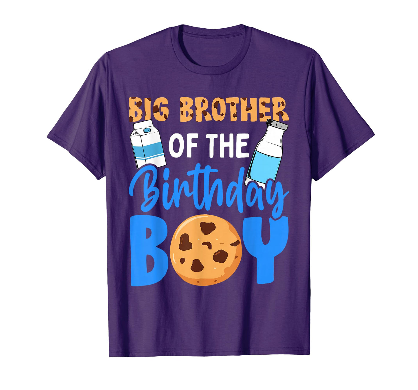 Big Brother of the birthday boy Milk and Cookies 1st T-Shirt