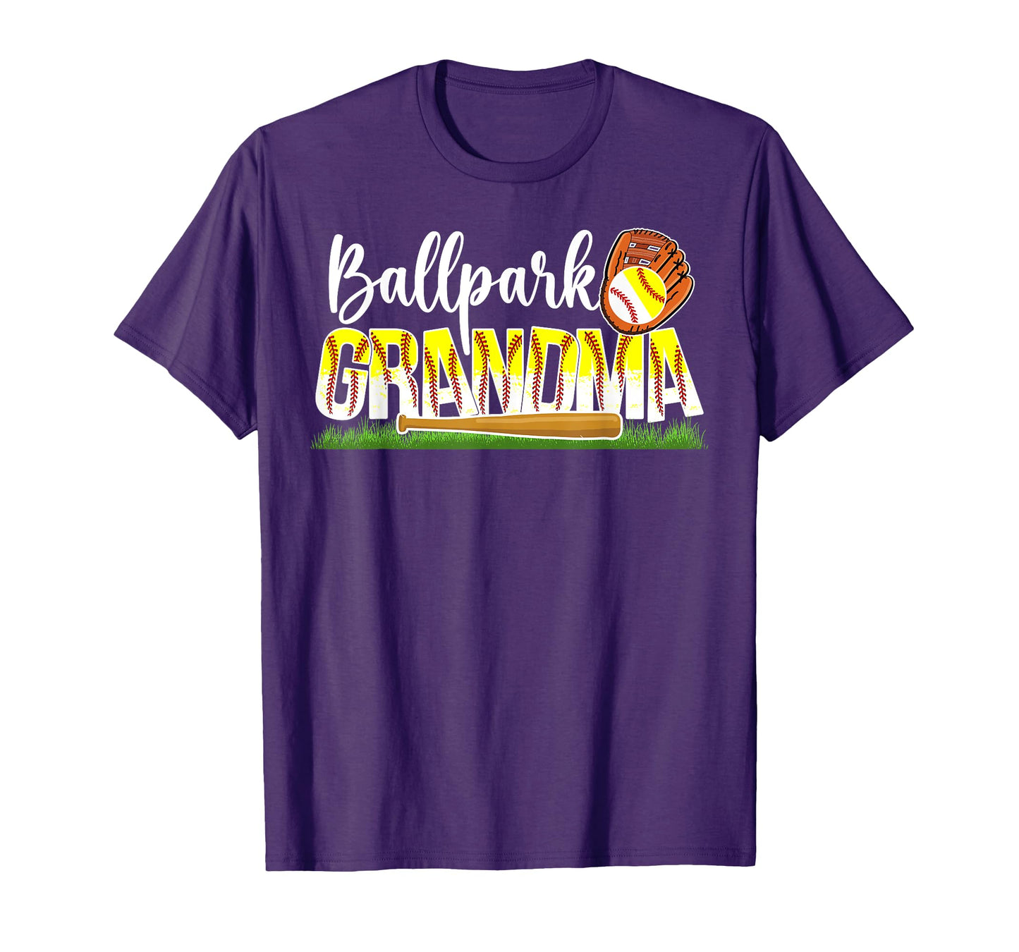 Ballpark Grandma Softball Baseball Grandma Of Ballers T-Shirt