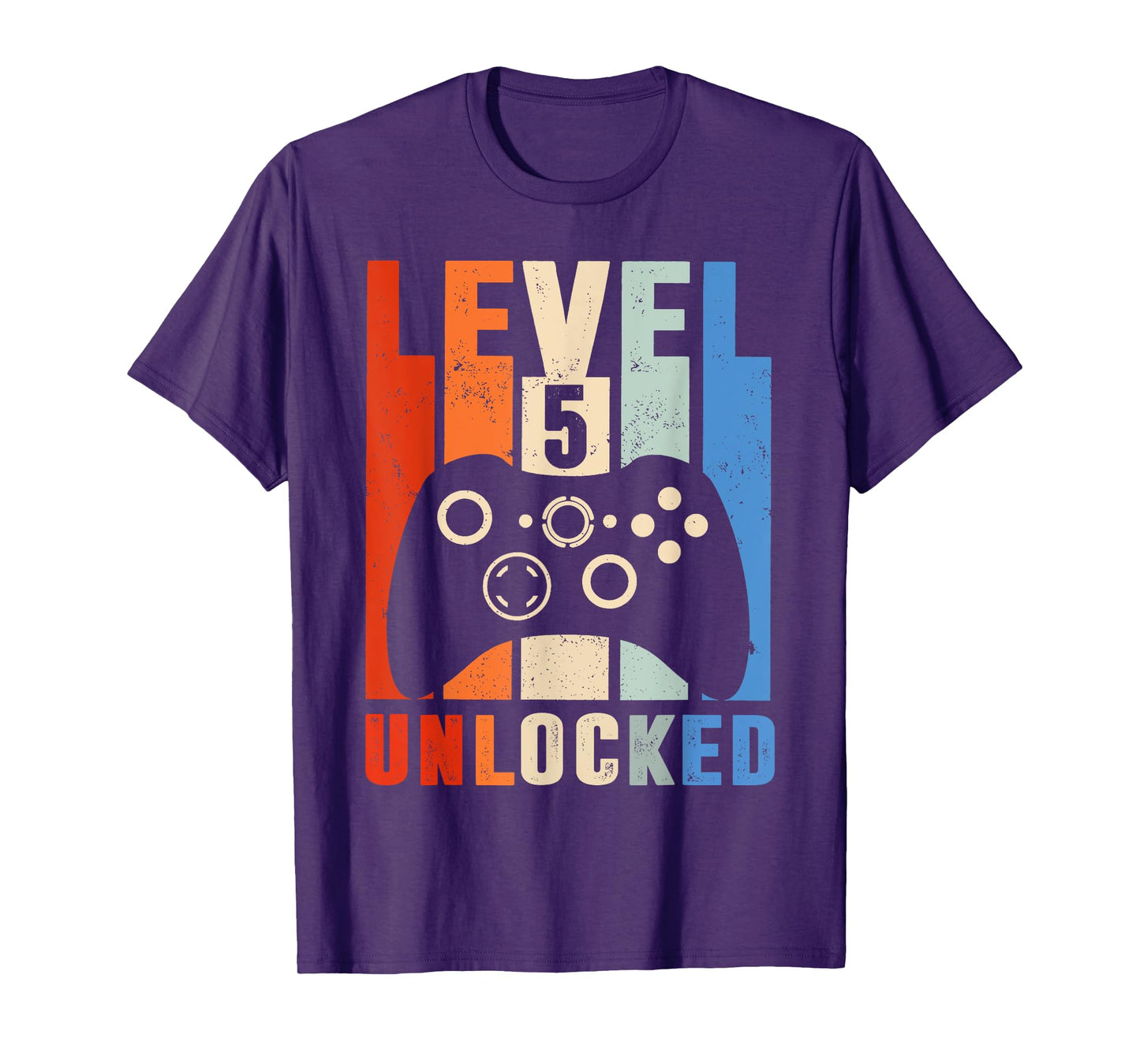 Level 5 Unlocked Shirt Funny Video Gamer 5th Birthday Gift T-Shirt