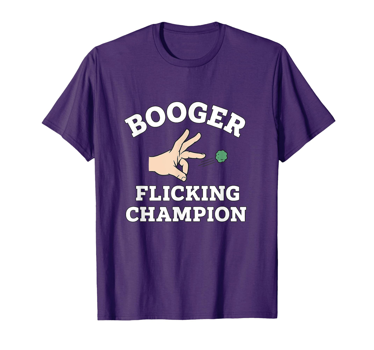 Booger Flicking Champion Funny Gen Z Unhinged Y2K Gag Meme T-Shirt