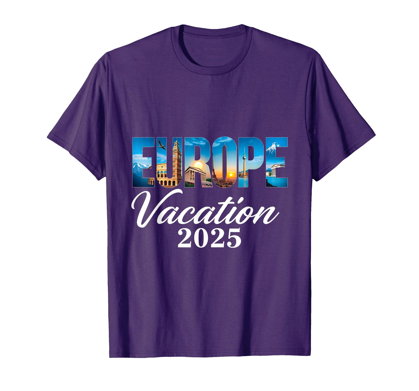 Travel Family Europe 2025 Vacation Souvenir Trip Summer T-Shirt