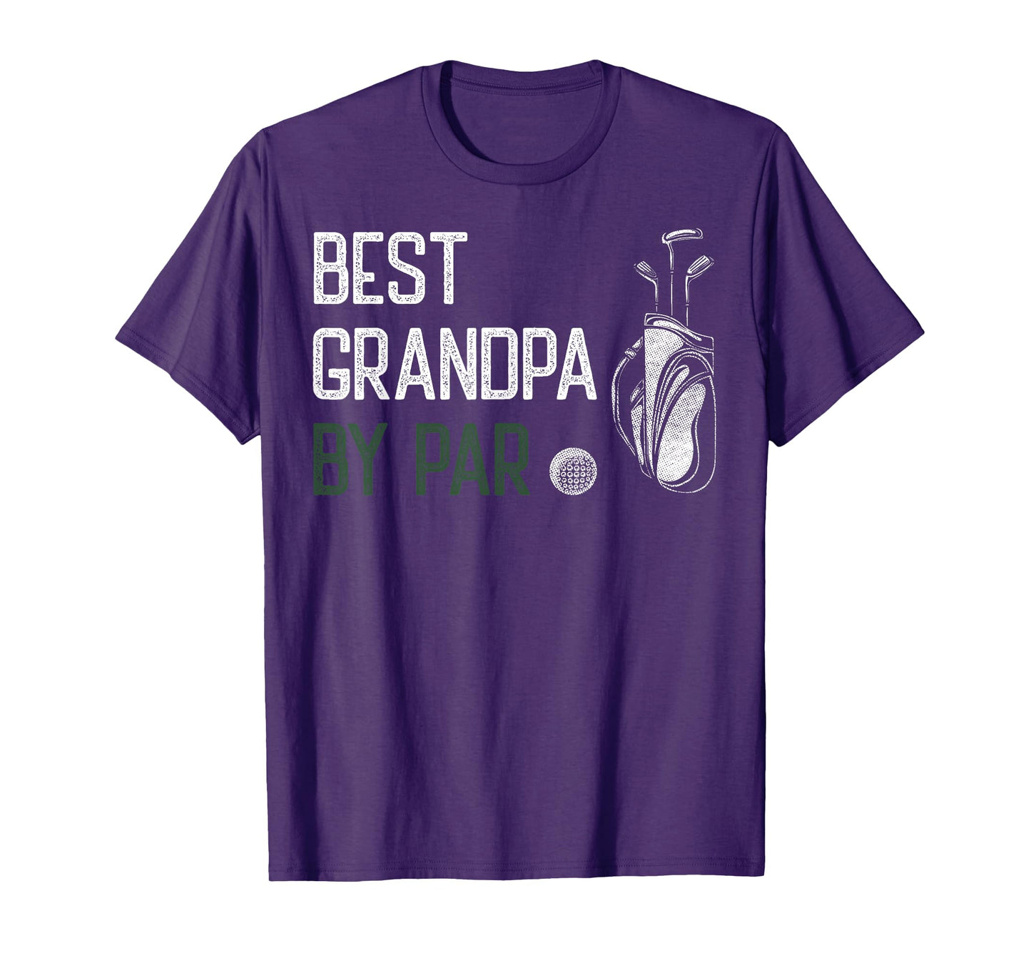 Best Grandpa by Par Golfer Golf Player Dad Father's Day T-Shirt